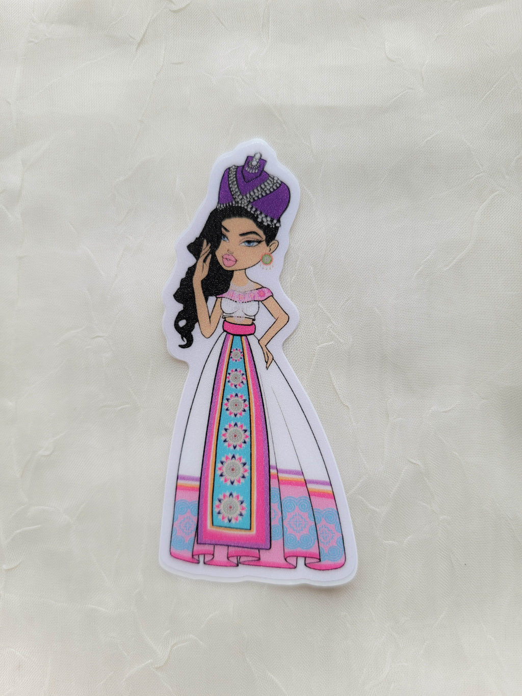 Y2K Hmong Girl - Glitter Sticker