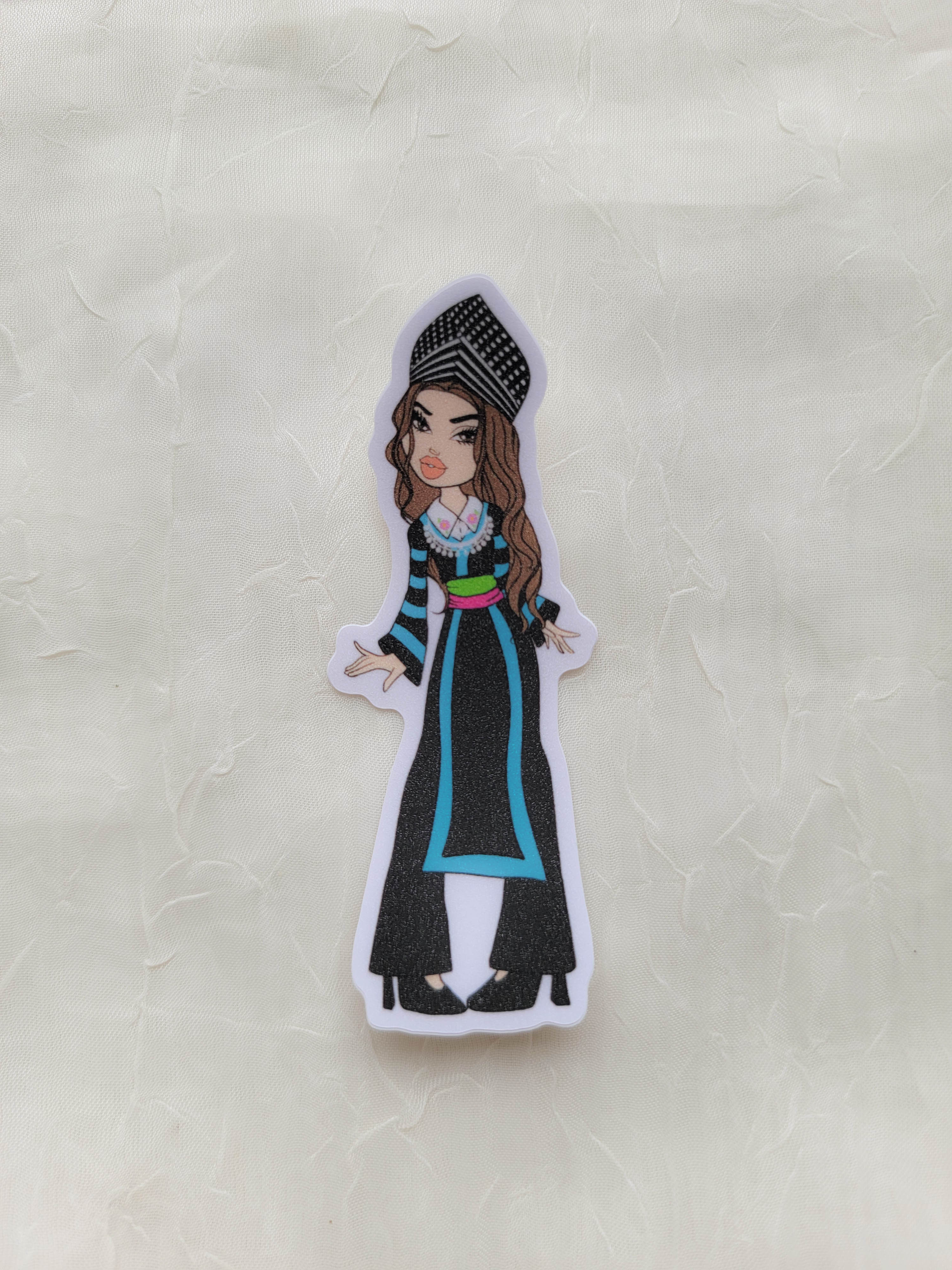 Y2K Hmong Girl - Glitter Sticker