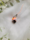 Glass Mushroom Phone Charm