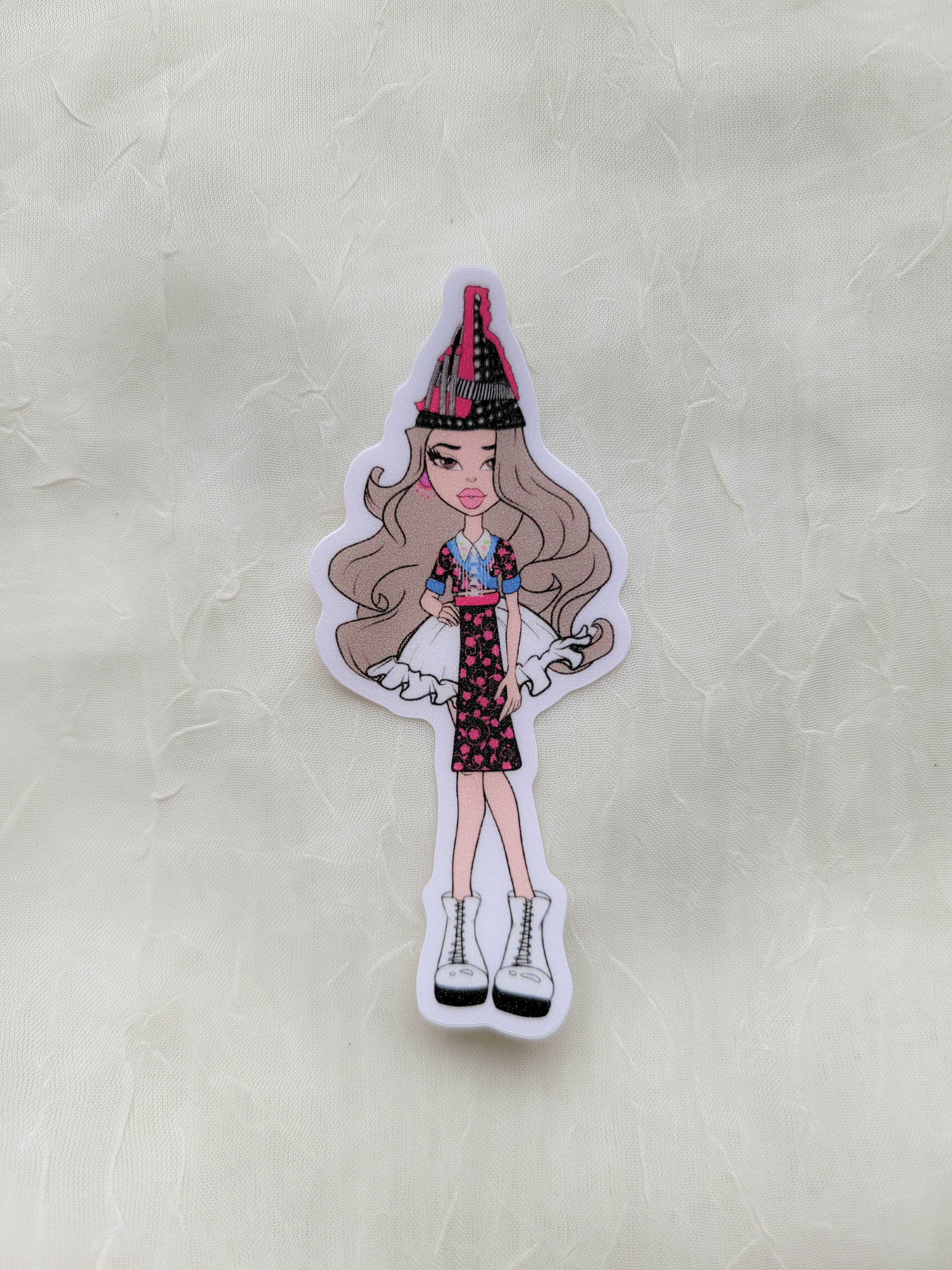 Y2K Hmong Girl - Glitter Sticker