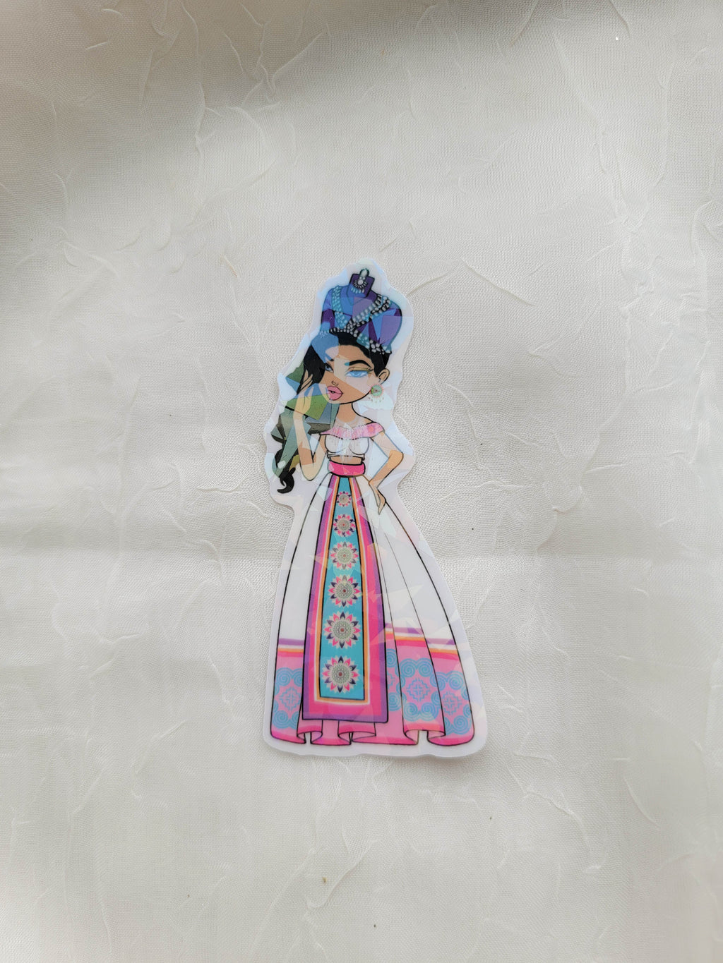Y2K Hmong Girl - Holographic Sticker