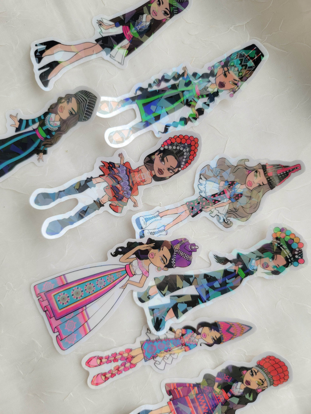 Y2K Hmong Girl - Holographic Sticker