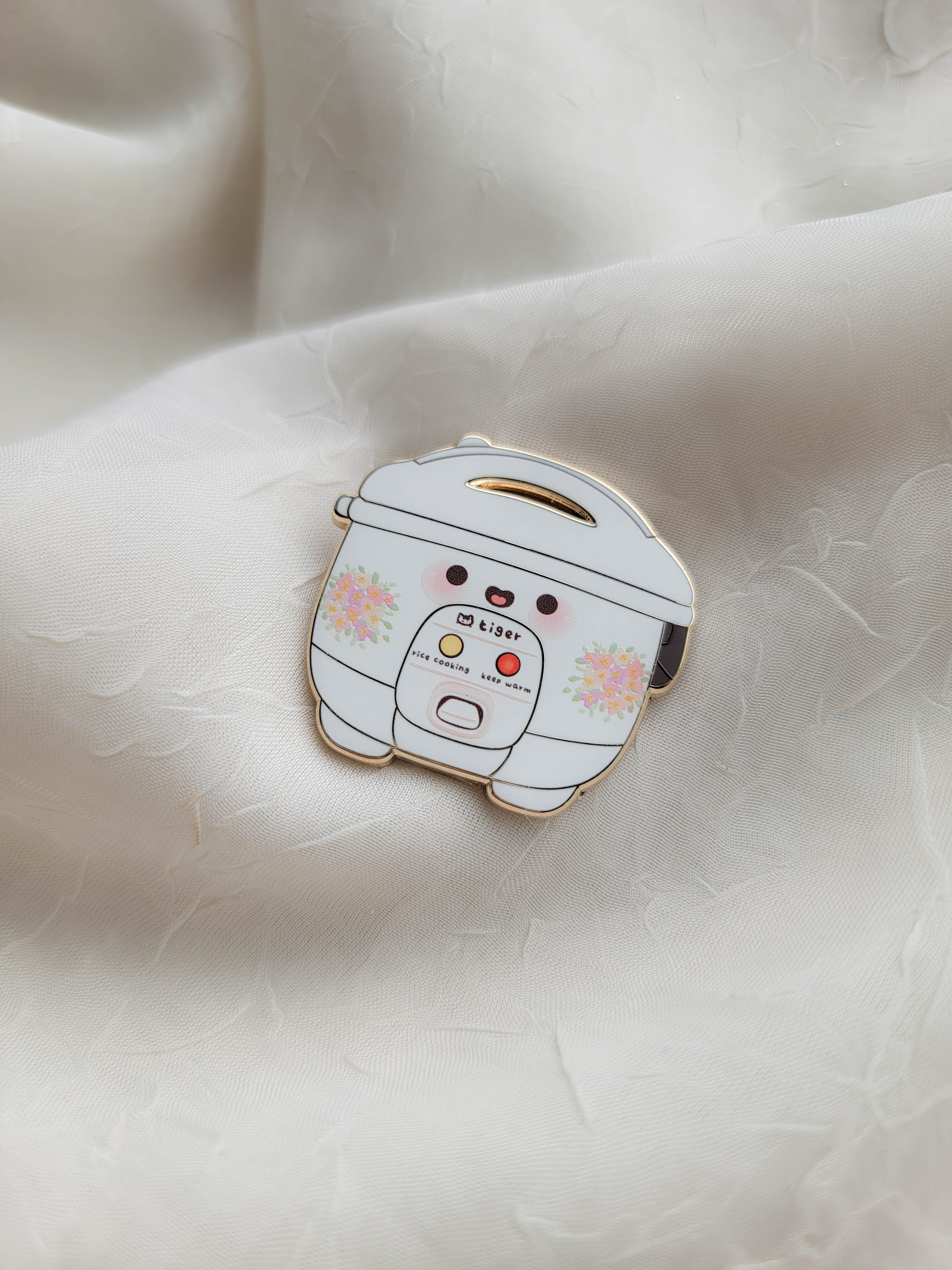 Rice Cooker Enamel Pin