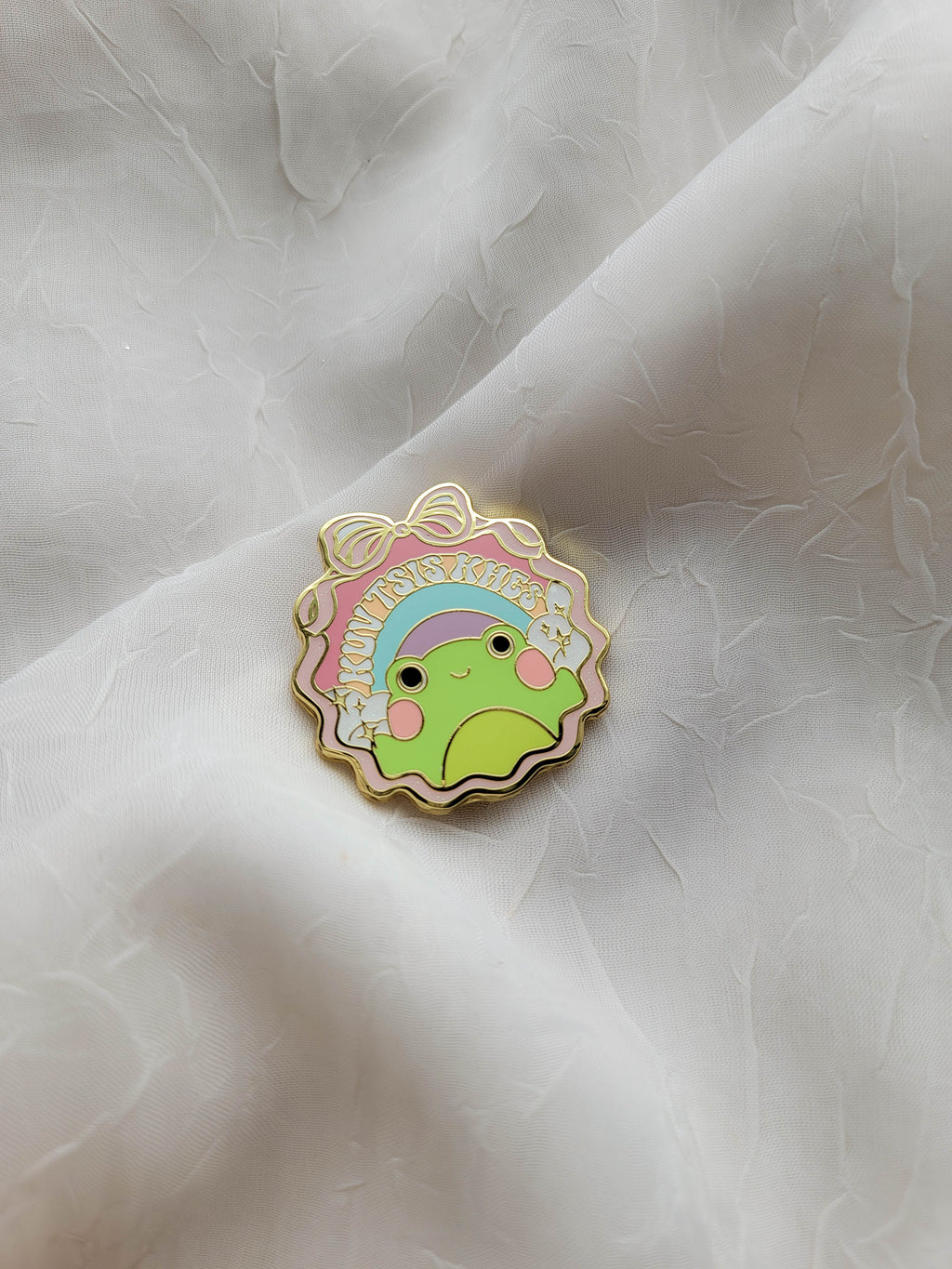 Kuv Tsis Khes (I Don't Care) Enamel Pin