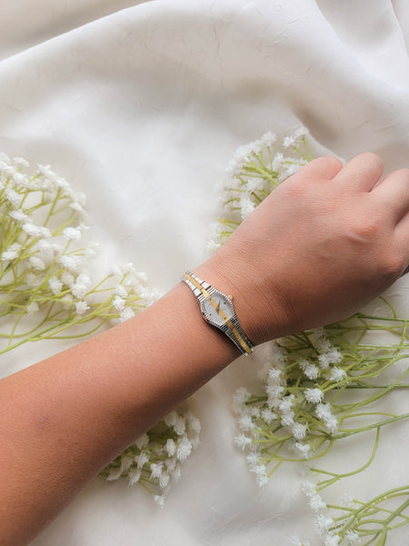 Dainty Two-Toned Time Piece