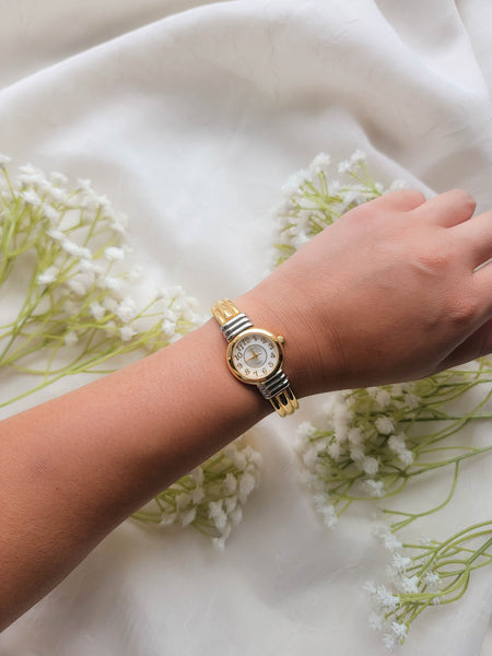 Gold Cuff Time Piece