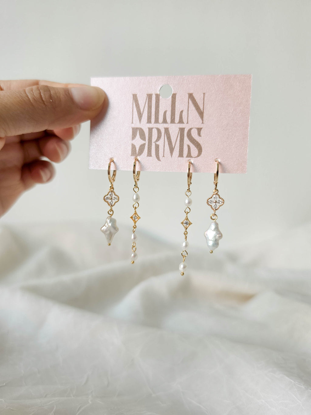 Starlight Pearls Earring Set