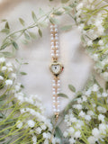 Heart & Pearls Timepiece (7.5"+2")