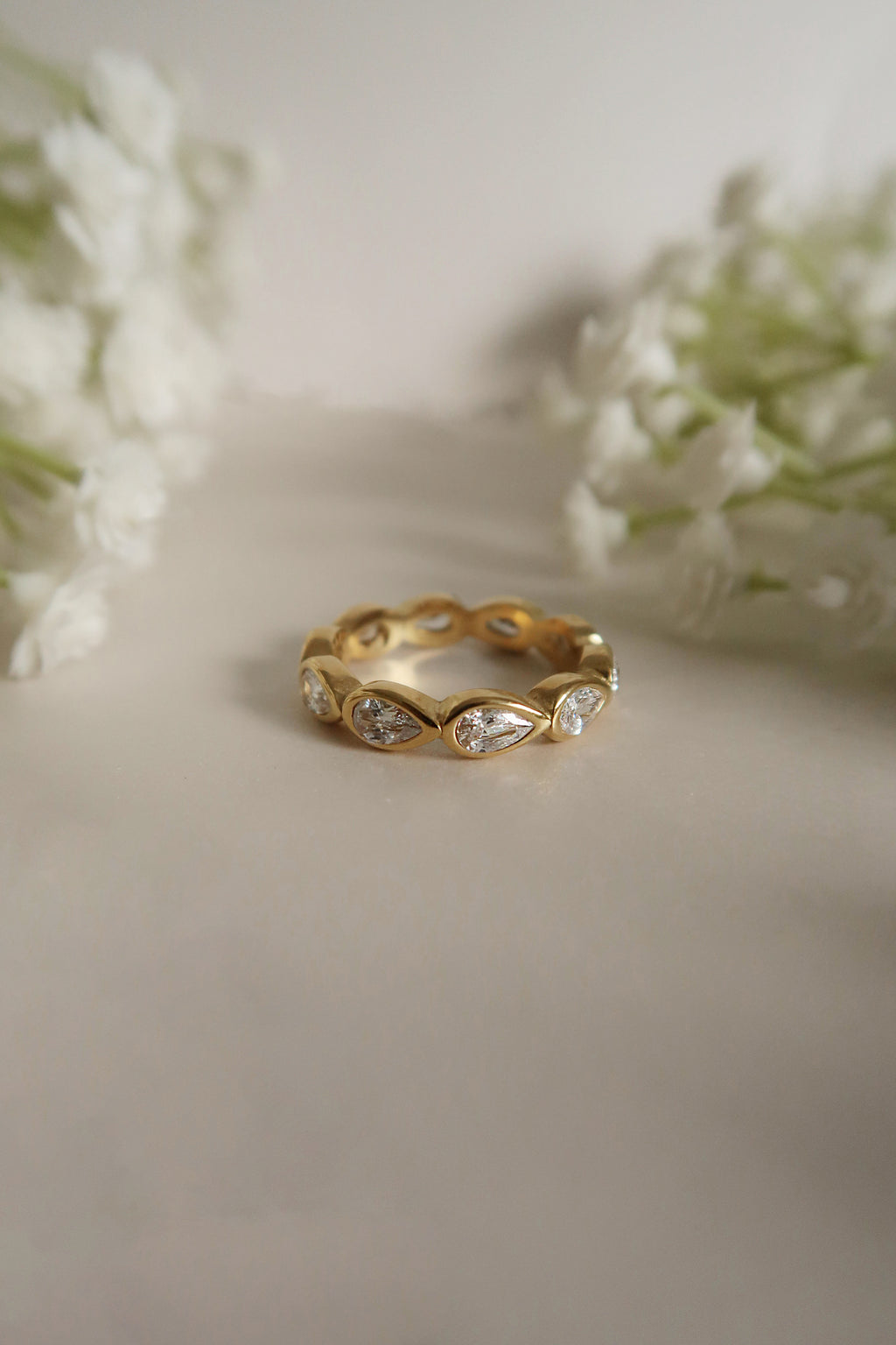 Tear Drop Eternity Ring