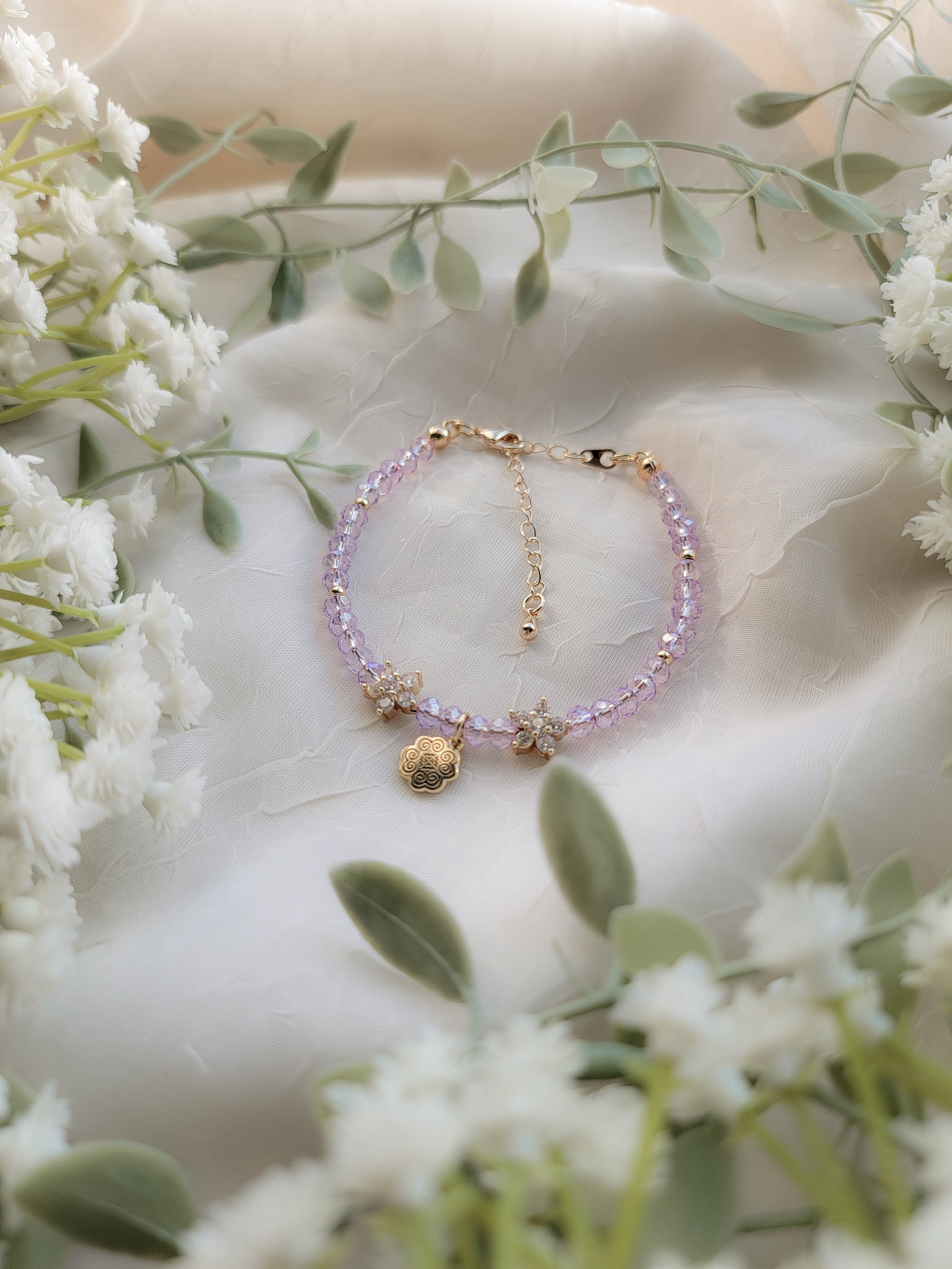 Delicate Gems Bracelet (various lengths available)