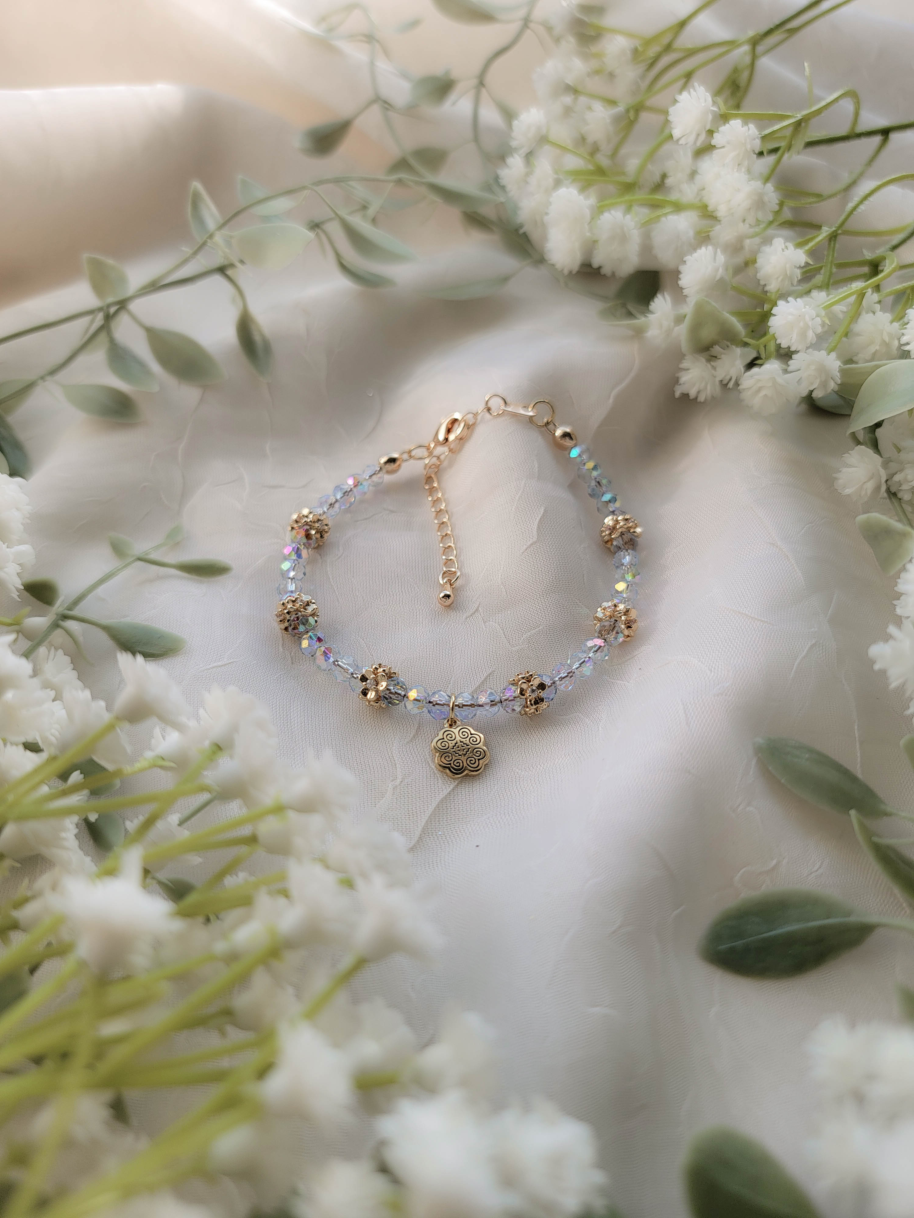 Delicate Gems Bracelet (various lengths available)
