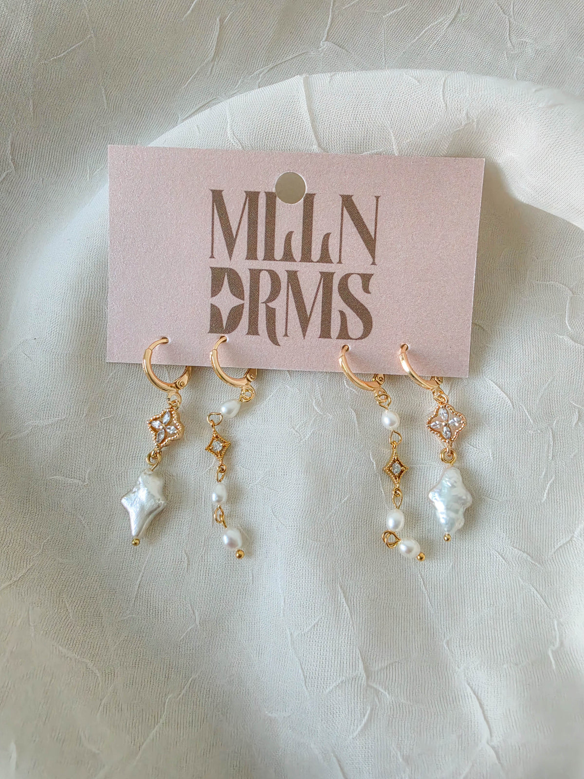 Starlight Pearls Earring Set