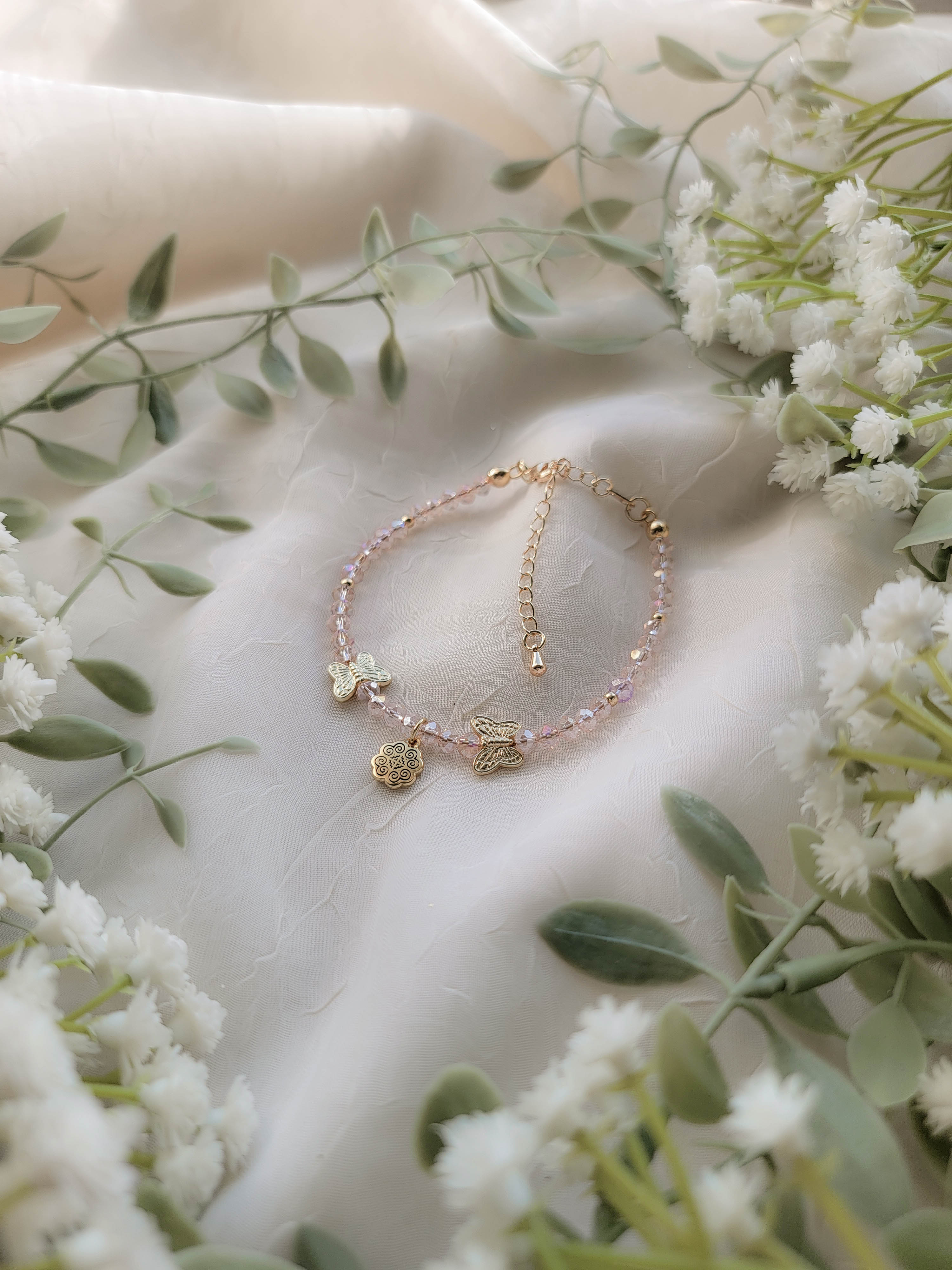 Delicate Gems Bracelet (various lengths available)