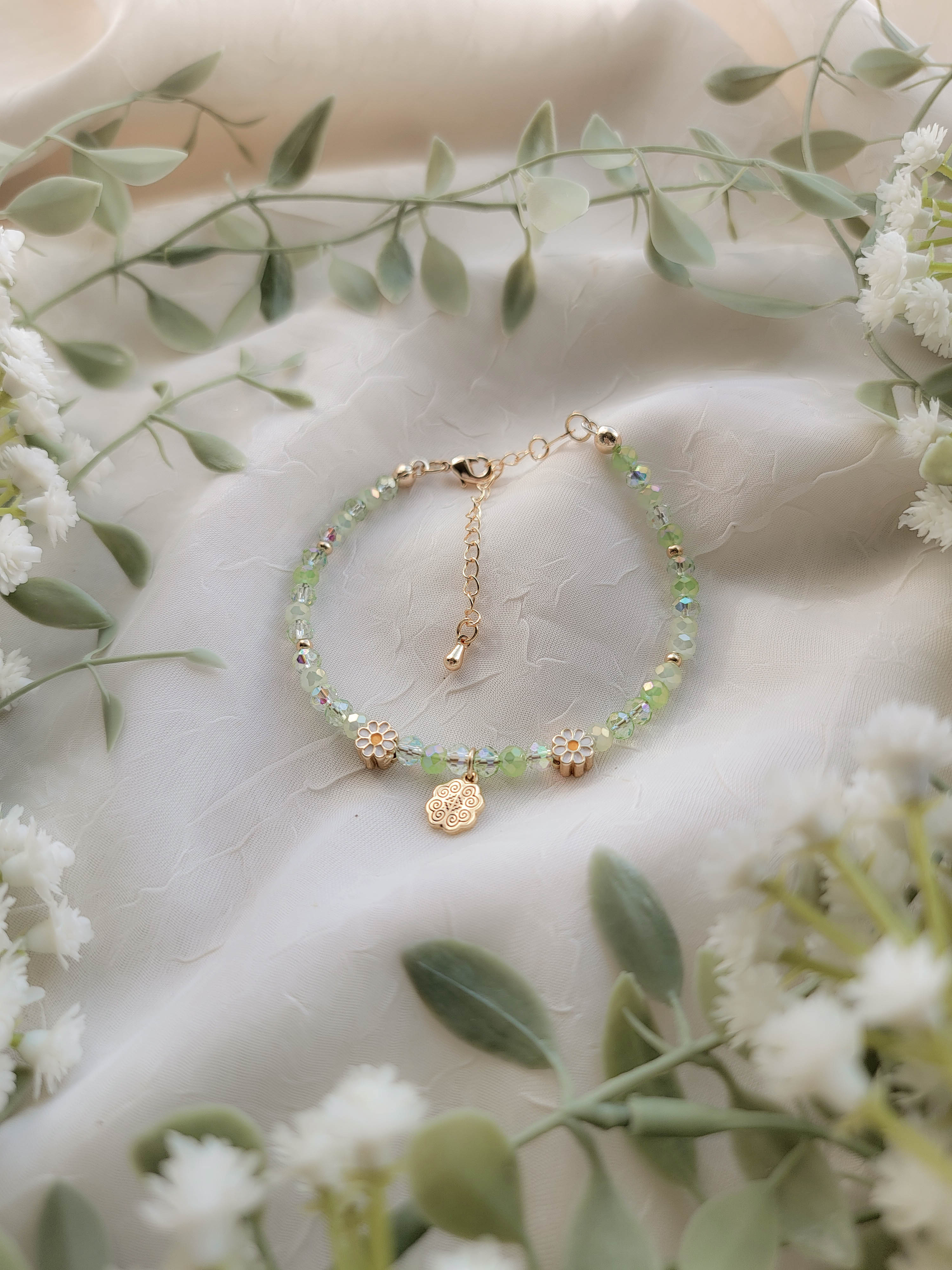 Delicate Gems Bracelet (various lengths available)