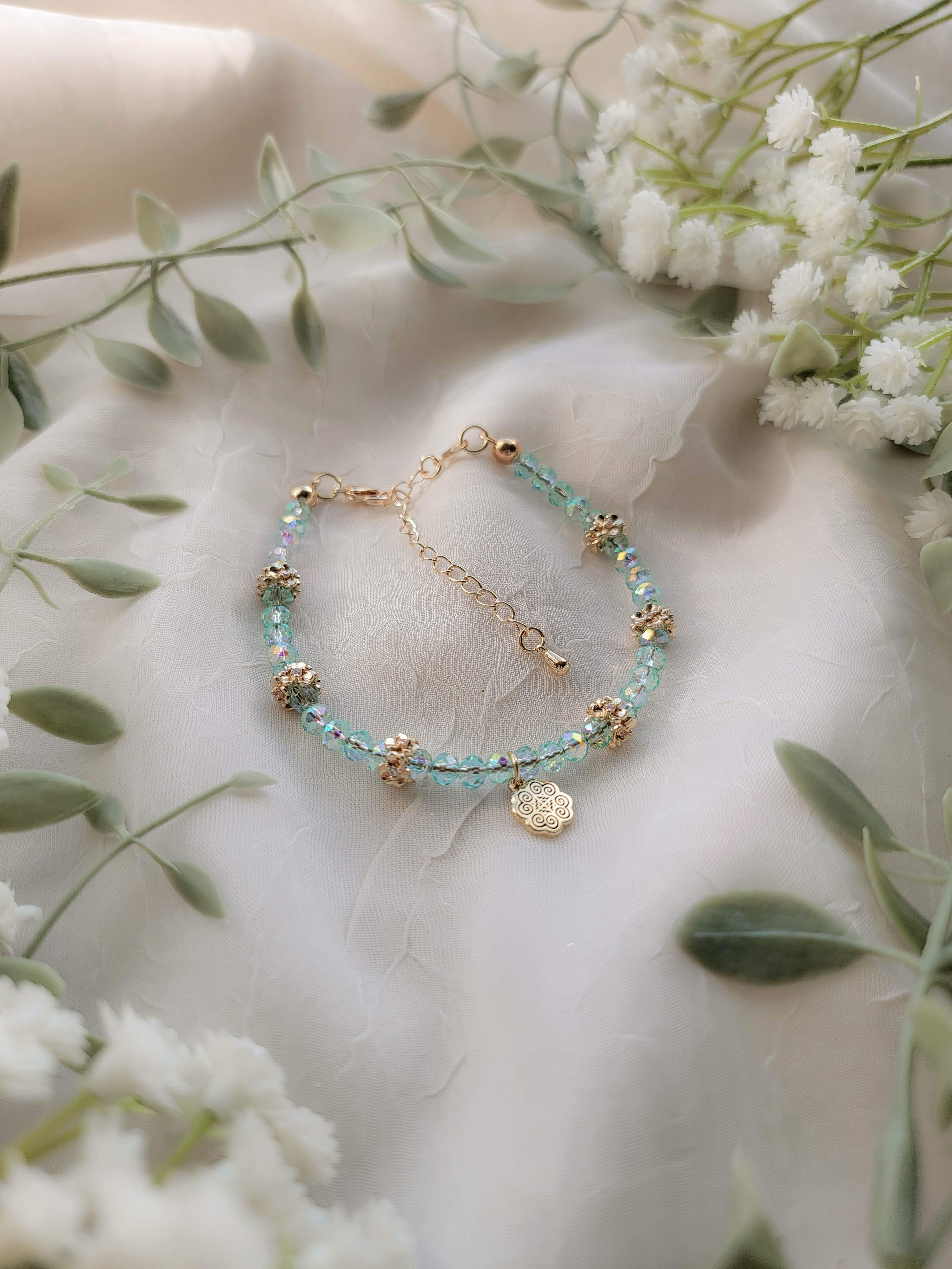 Delicate Gems Bracelet (various lengths available)