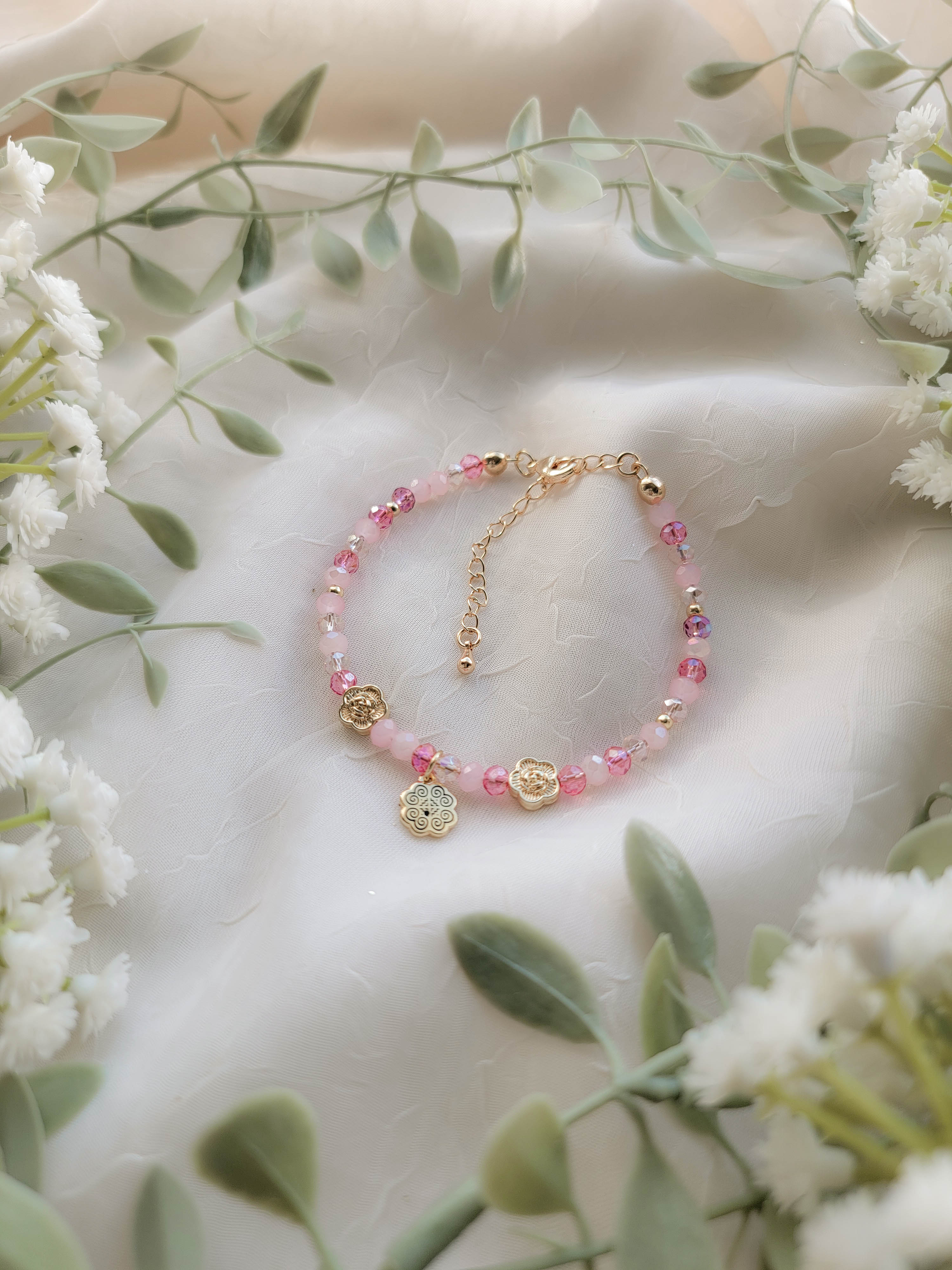 Delicate Gems Bracelet (various lengths available)