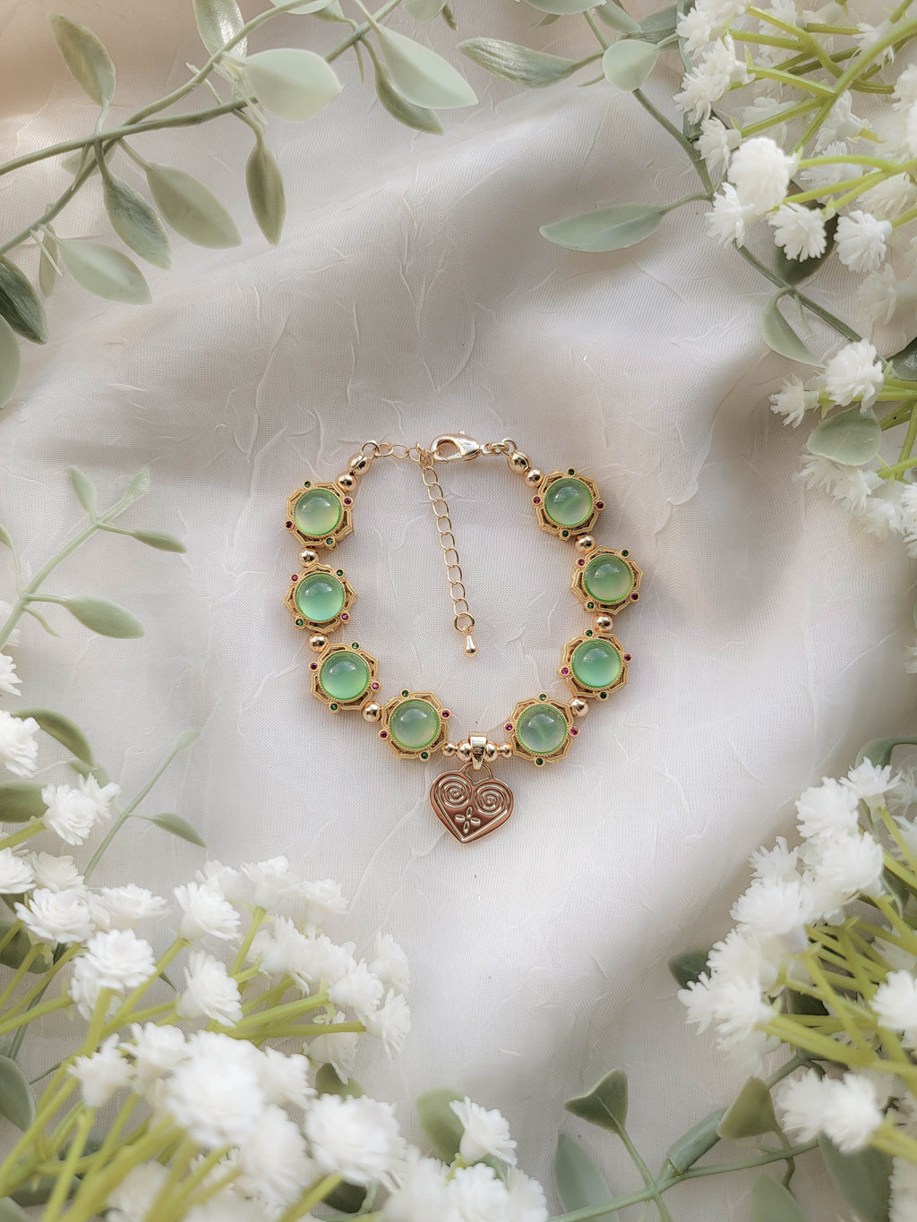 Dewdrop Charm Bracelet (6.5"+2")