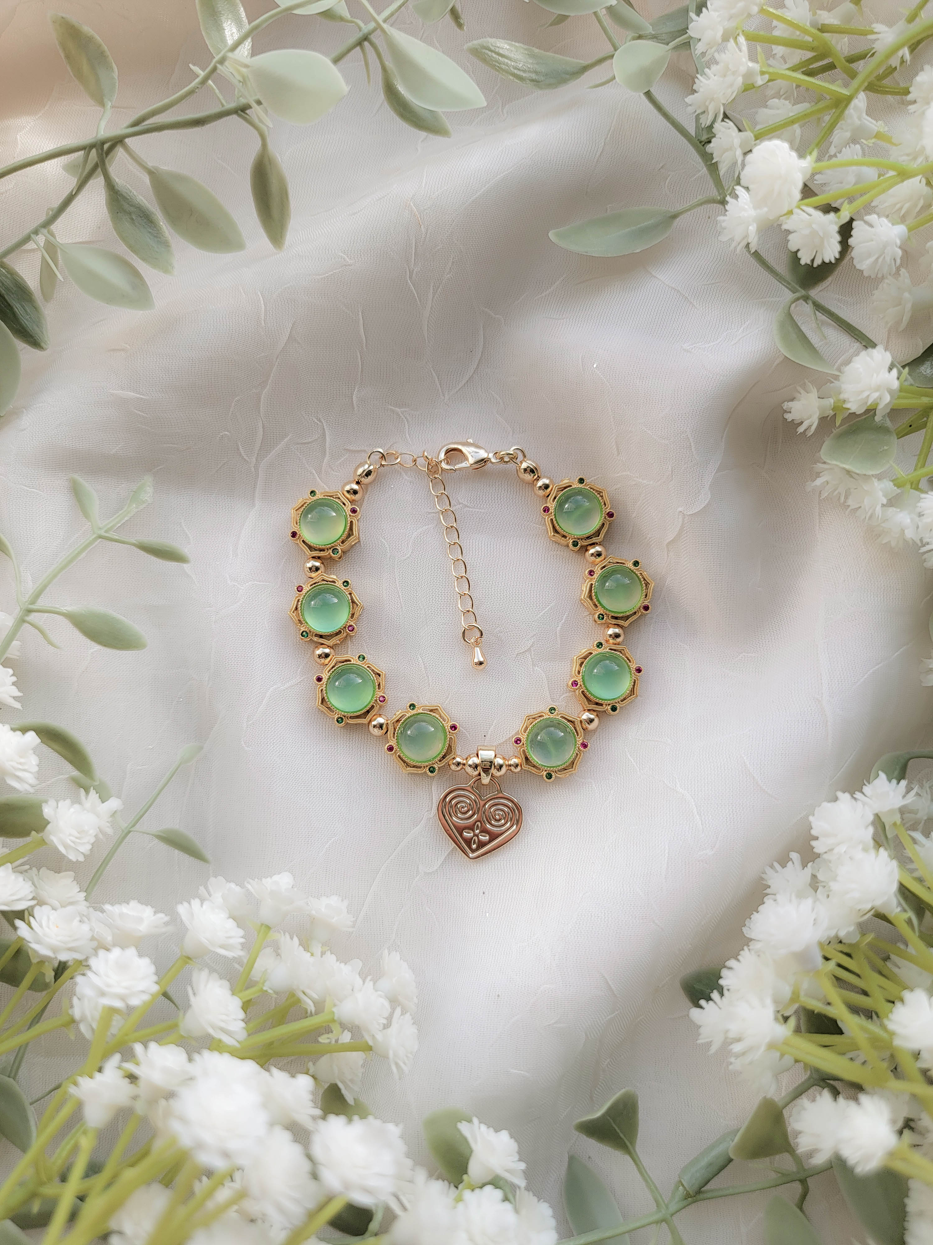 Dewdrop Charm Bracelet (6.5"+2")