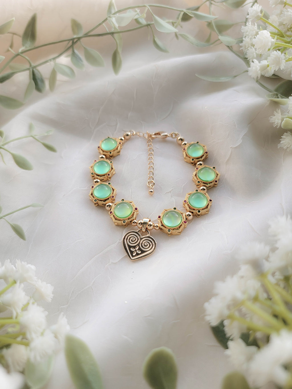 Dewdrop Charm Bracelet (6.5"+2")