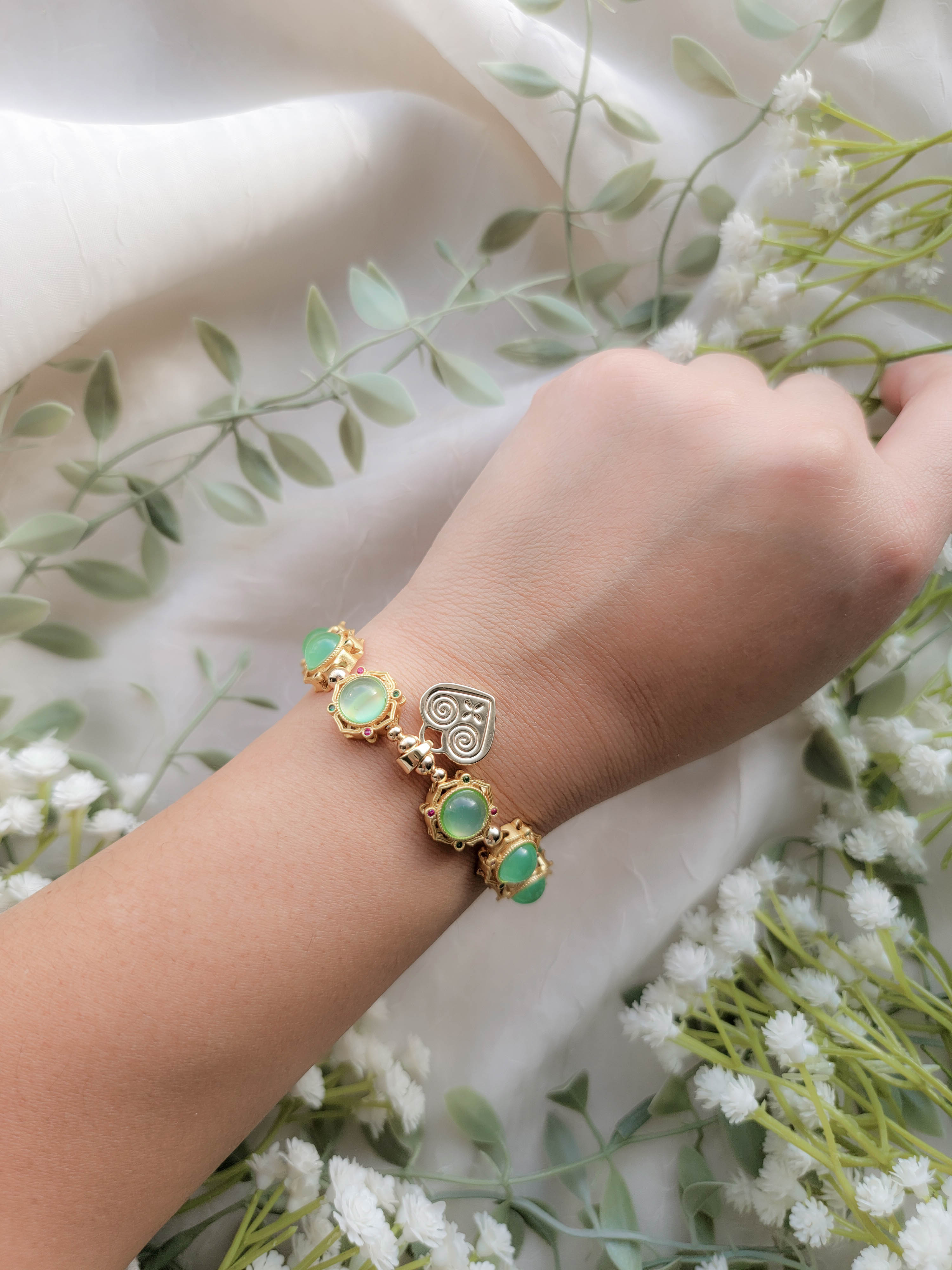 Dewdrop Charm Bracelet (6.5"+2")