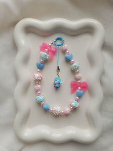 Chunky Blue Cinnamoroll Wristlet + Phone Charm