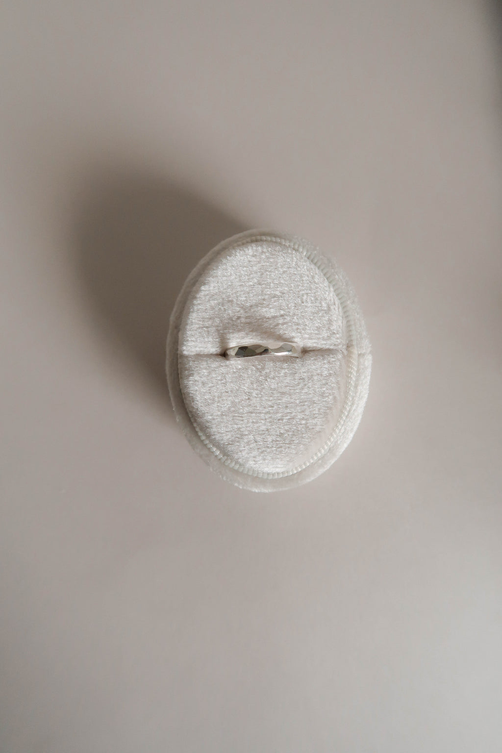Dainty Hammered Midi Ring