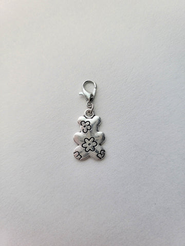 Silver Bear Charm