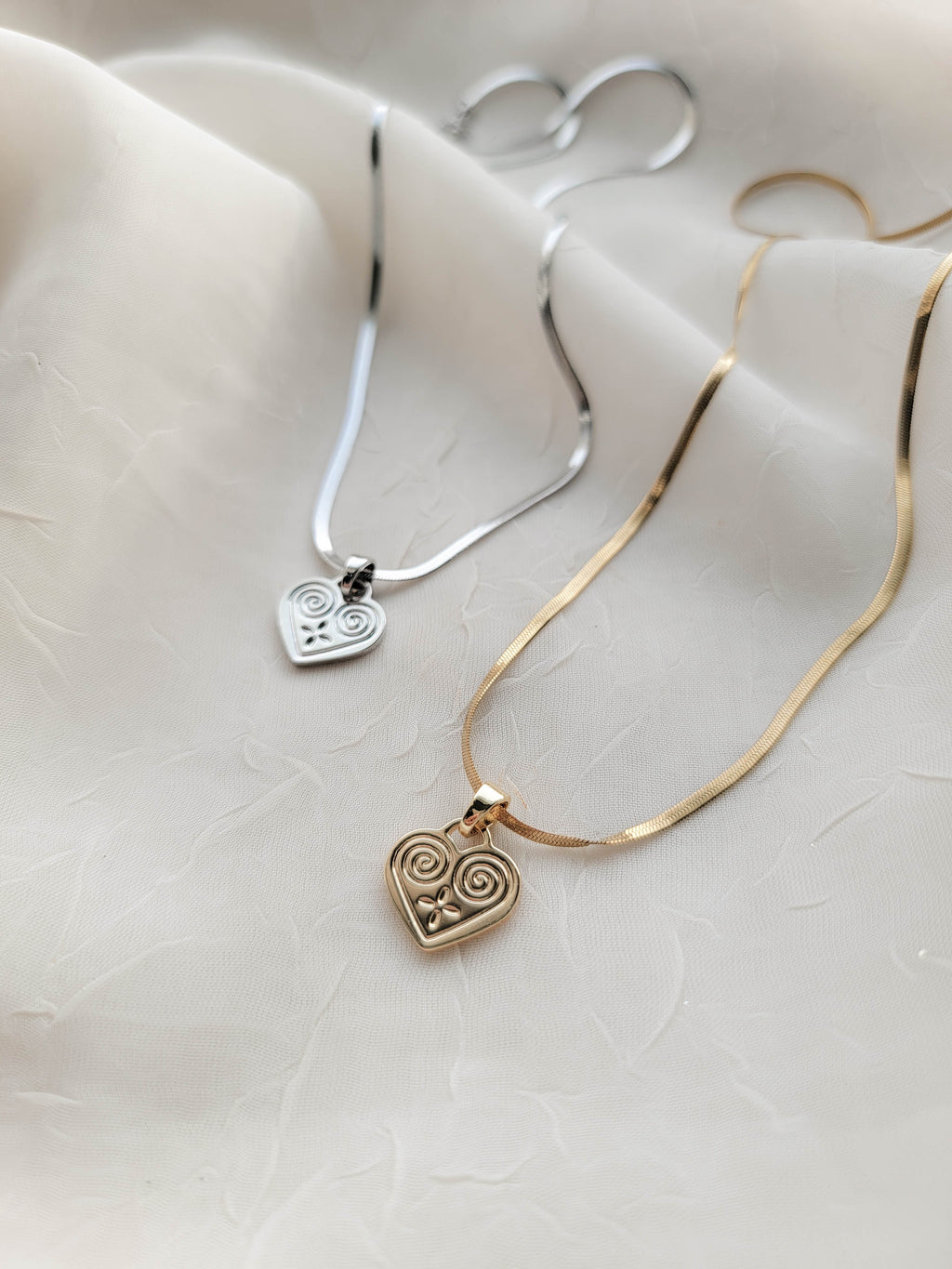 Hmong Heart - Herringbone Necklace