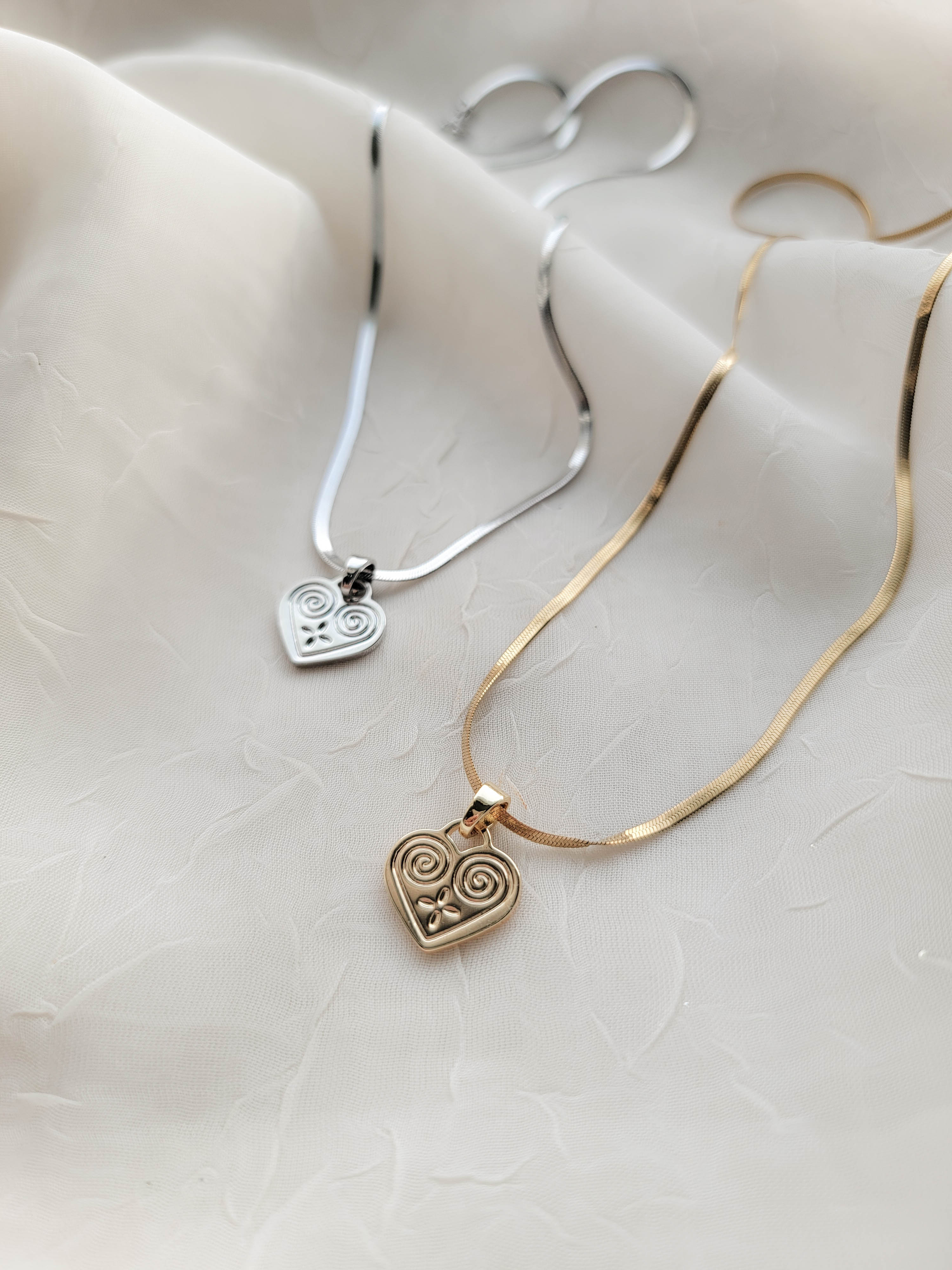 Hmong Heart - Herringbone Necklace