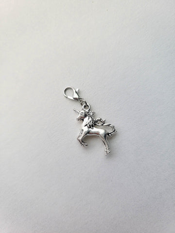 Silver Unicorn Charm