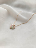 Paj Ntaub Heart Necklace