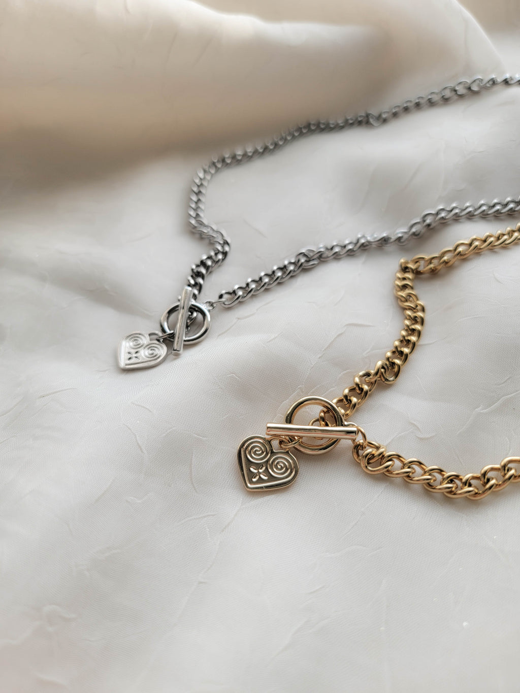 Hmong Heart Toggle Necklace