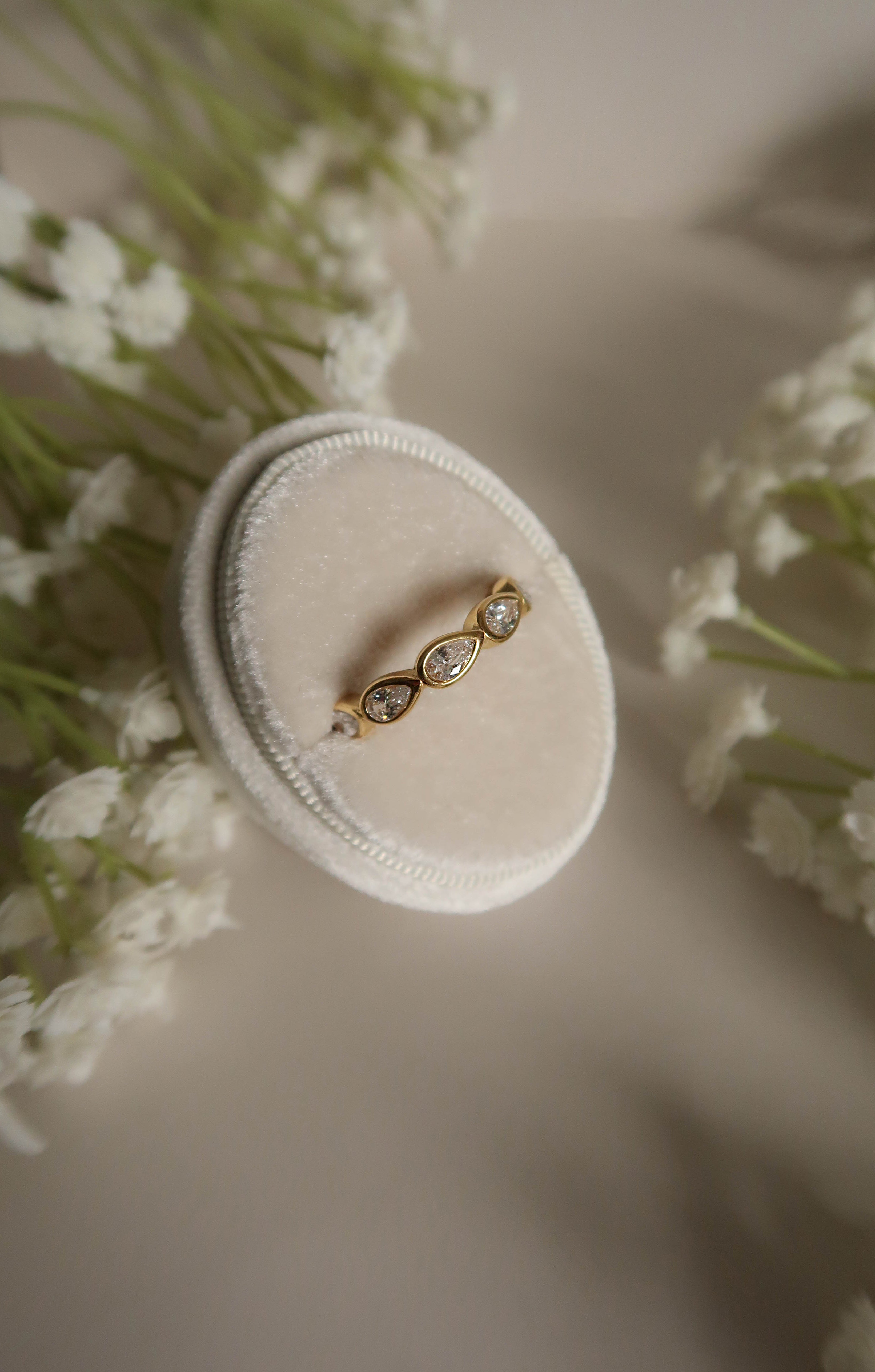 Tear Drop Eternity Ring