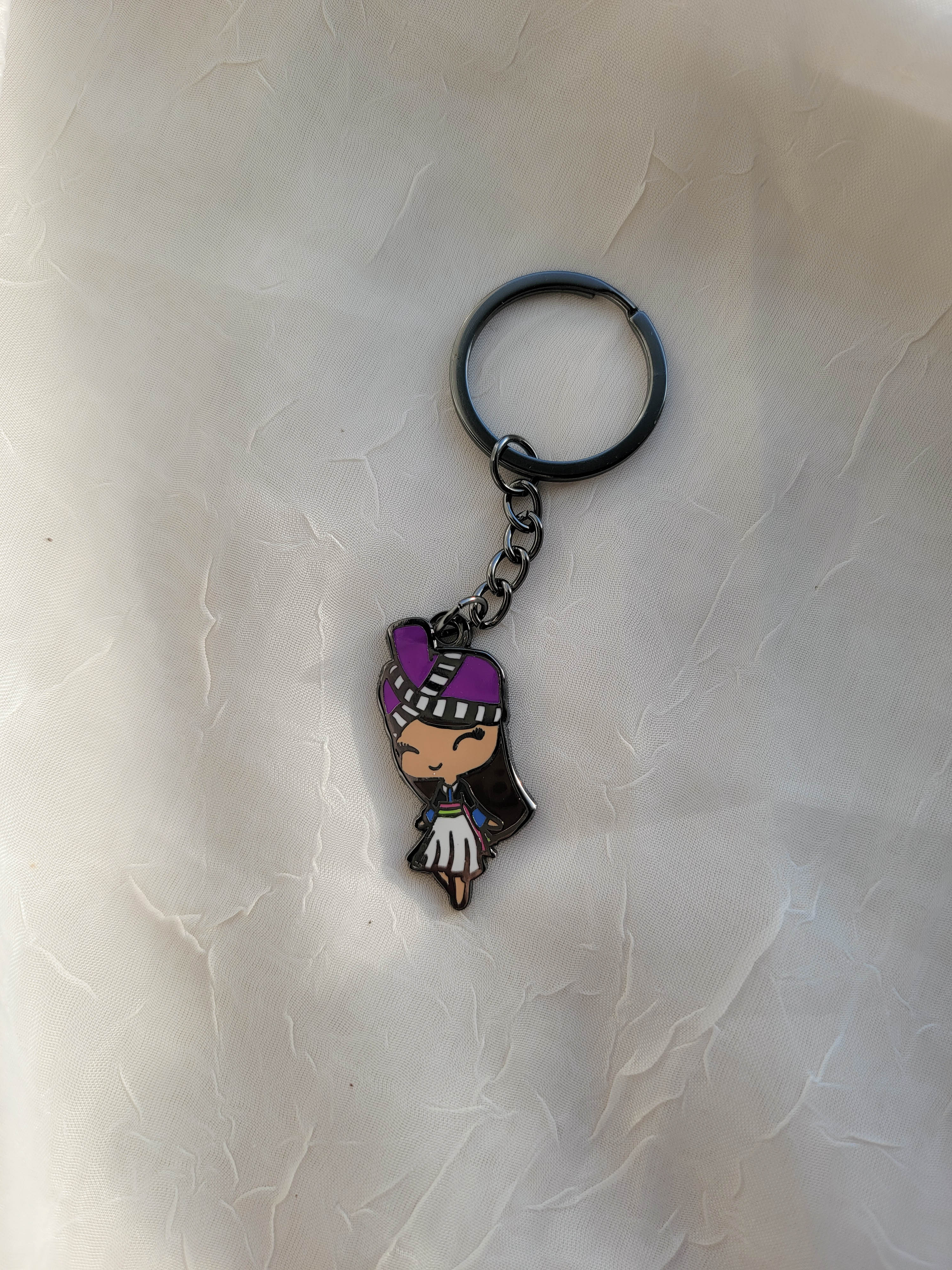 Hmong Girl Enamel Keychain