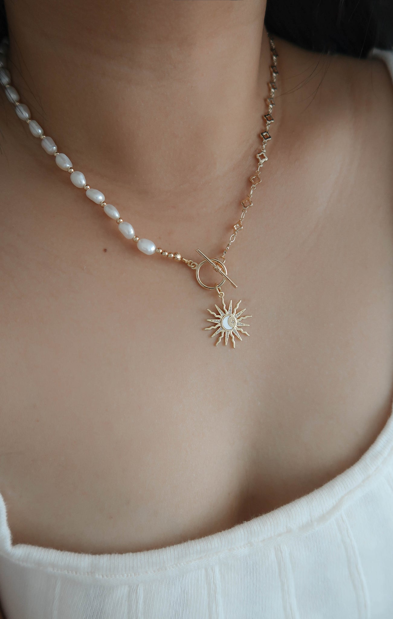 My Moon & Sun Necklace/Earrings