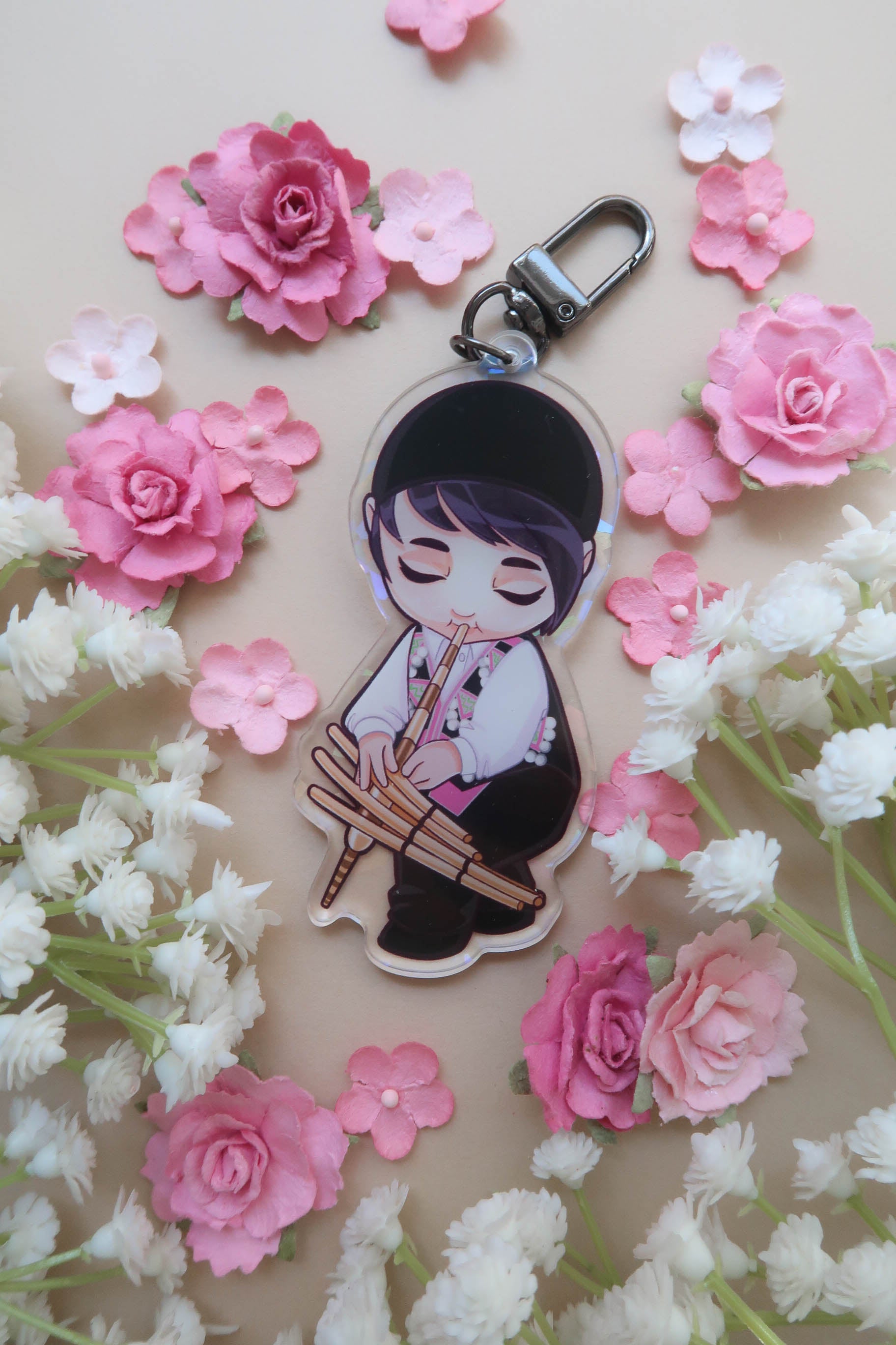 Kawaii Hmong Boy Acrylic Keychain