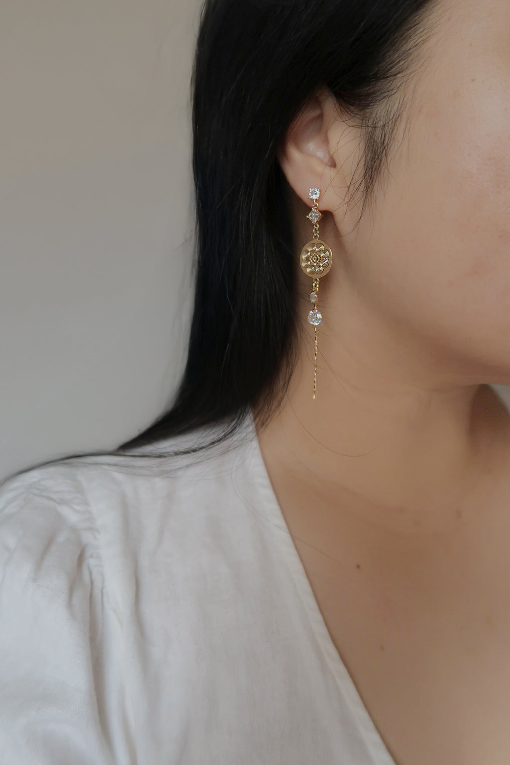 Diamond Drop Earrings