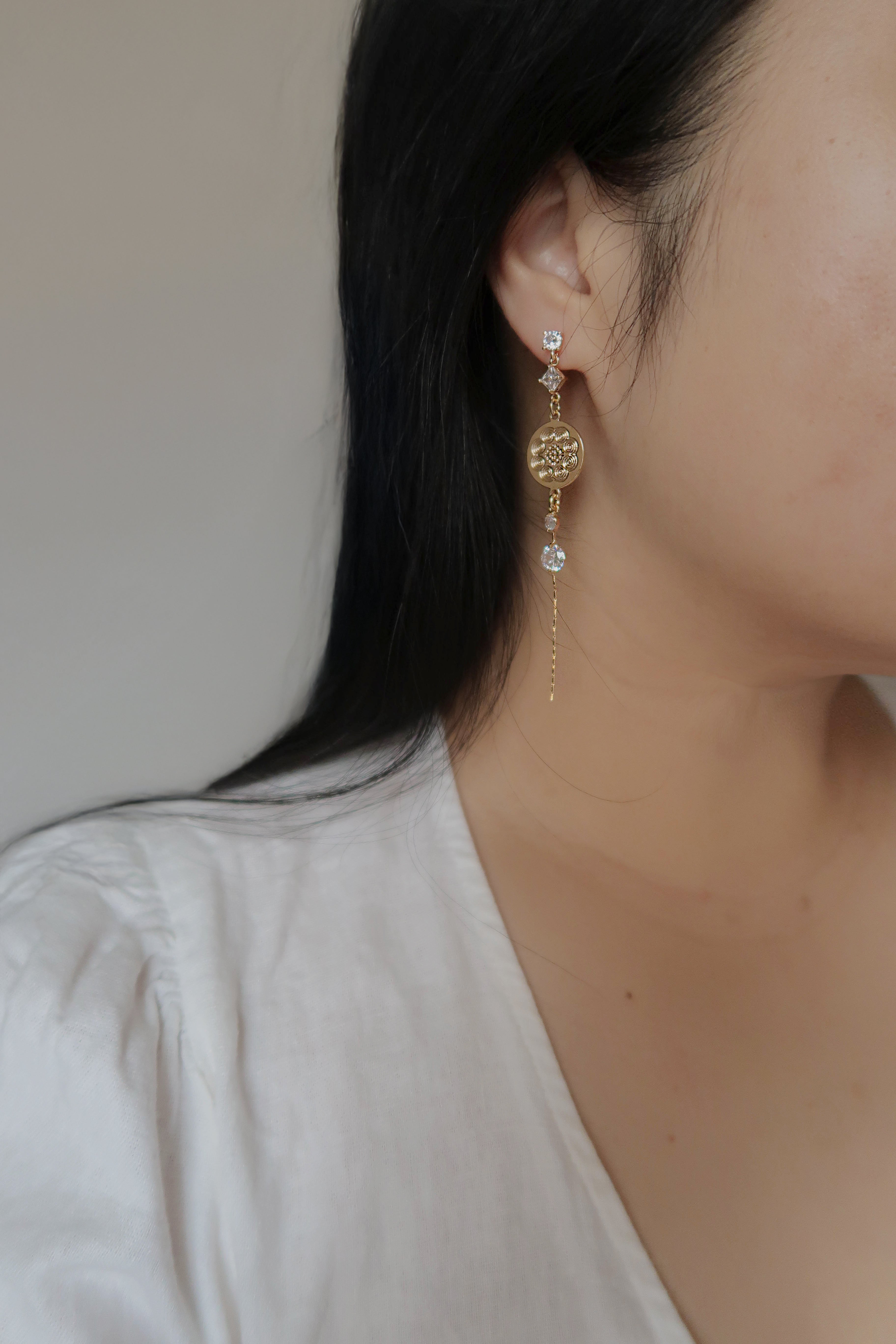 Diamond Drop Earrings