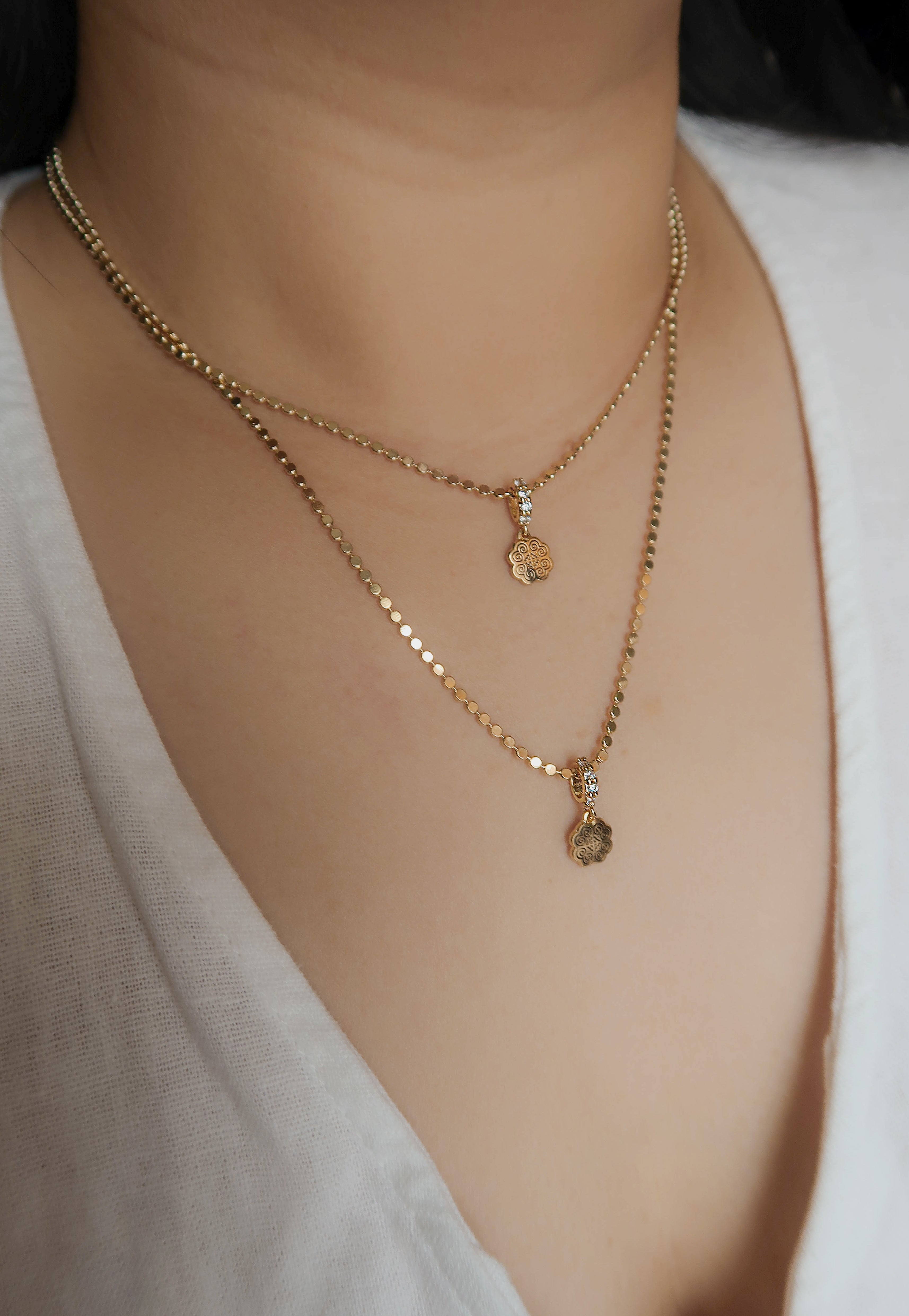 Dainty Remember Your Roots Dot Necklace (Gold Filled)
