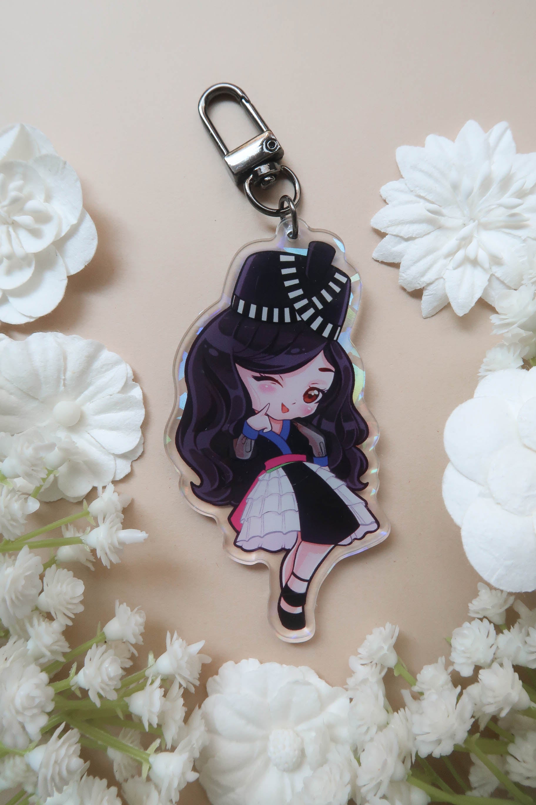 Kawaii Hmong Girl Acrylic Keychain