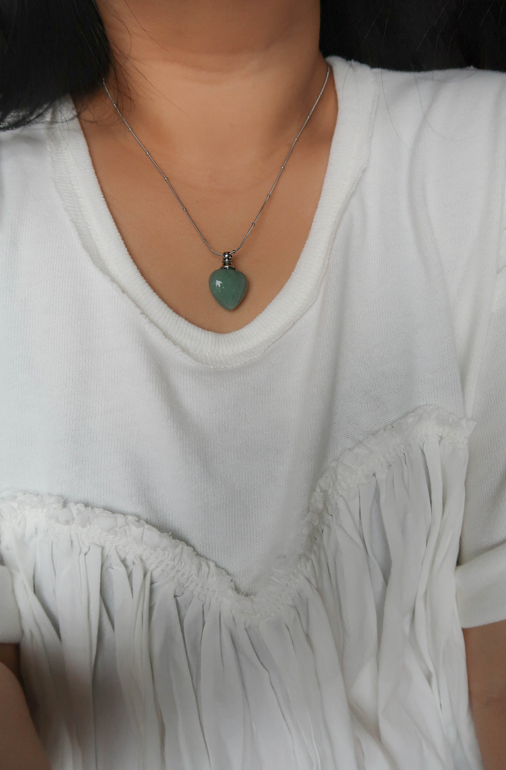 Simple Perfume Locket (Silver)