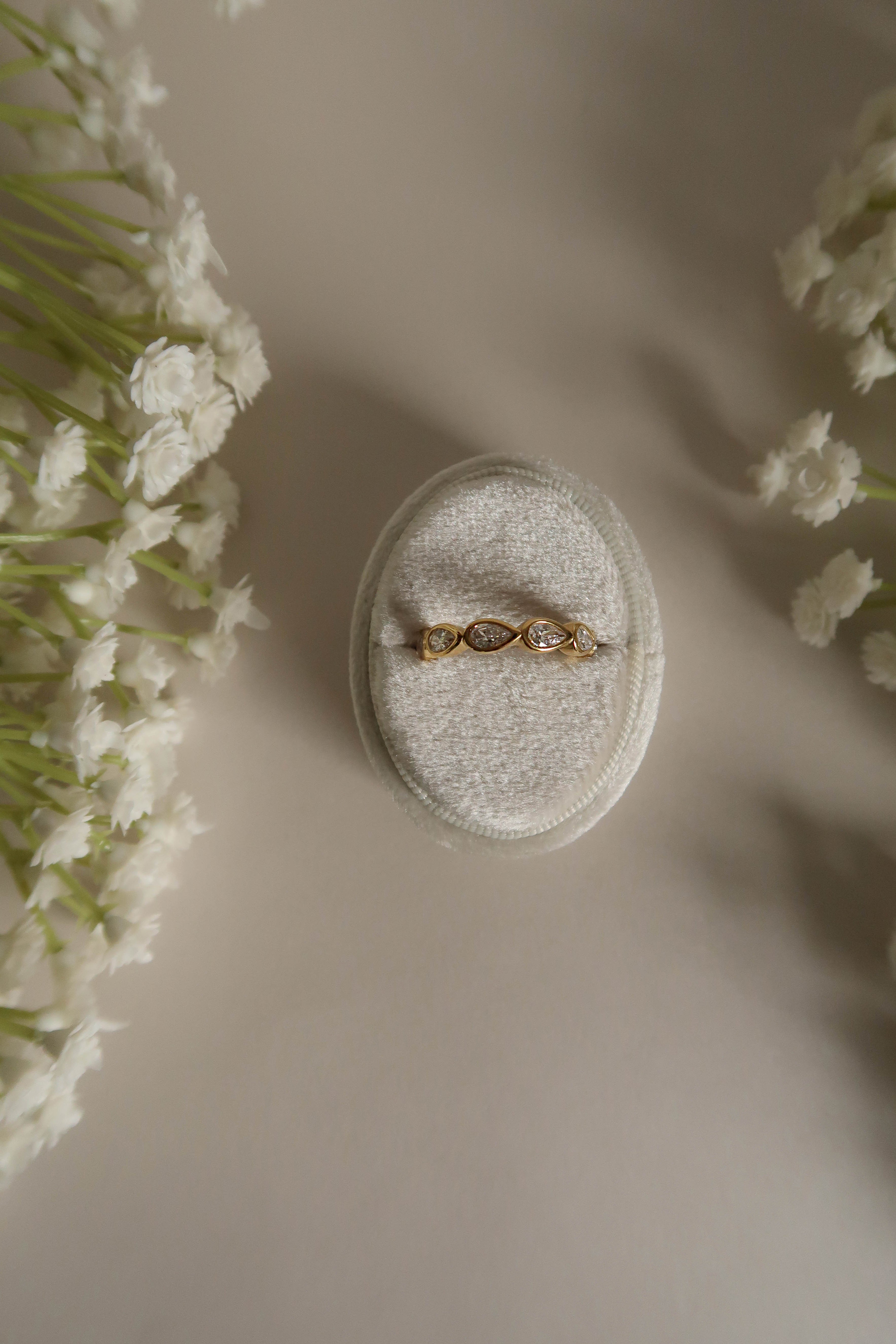 Tear Drop Eternity Ring