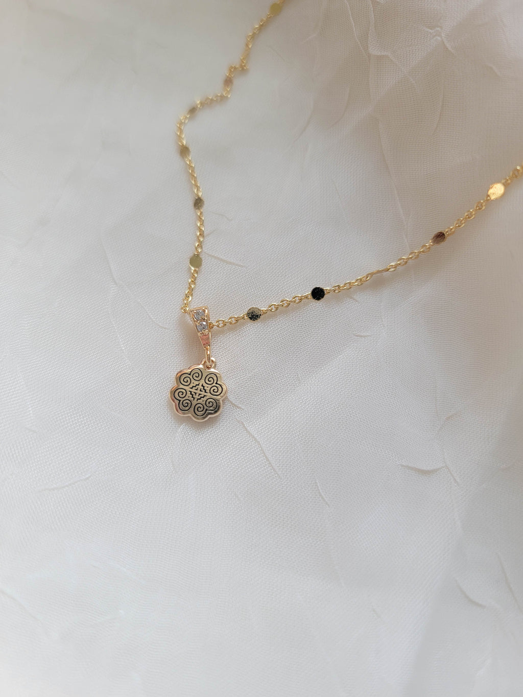 Dainty RYR Disc Necklace