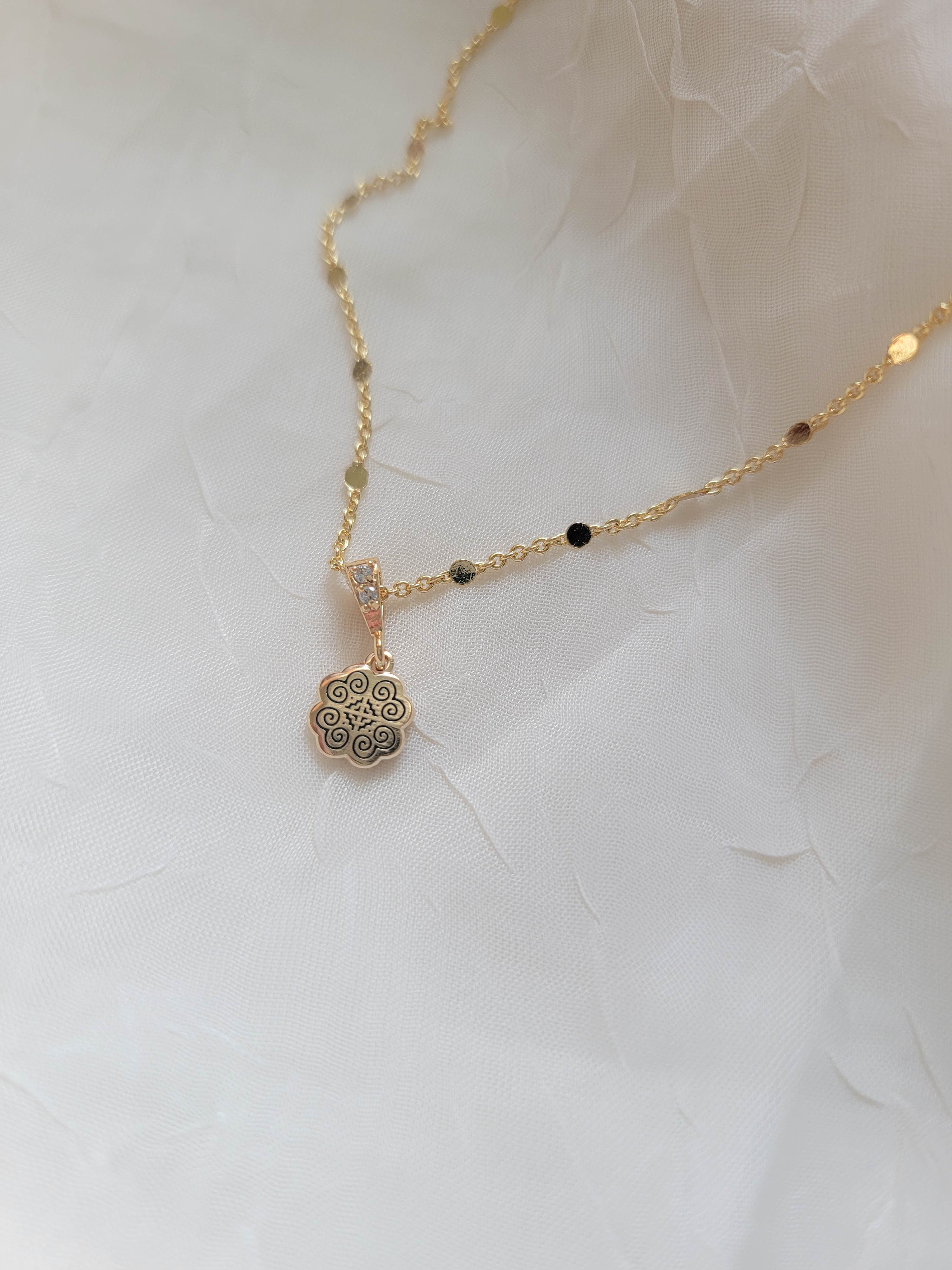 Dainty RYR Disc Necklace