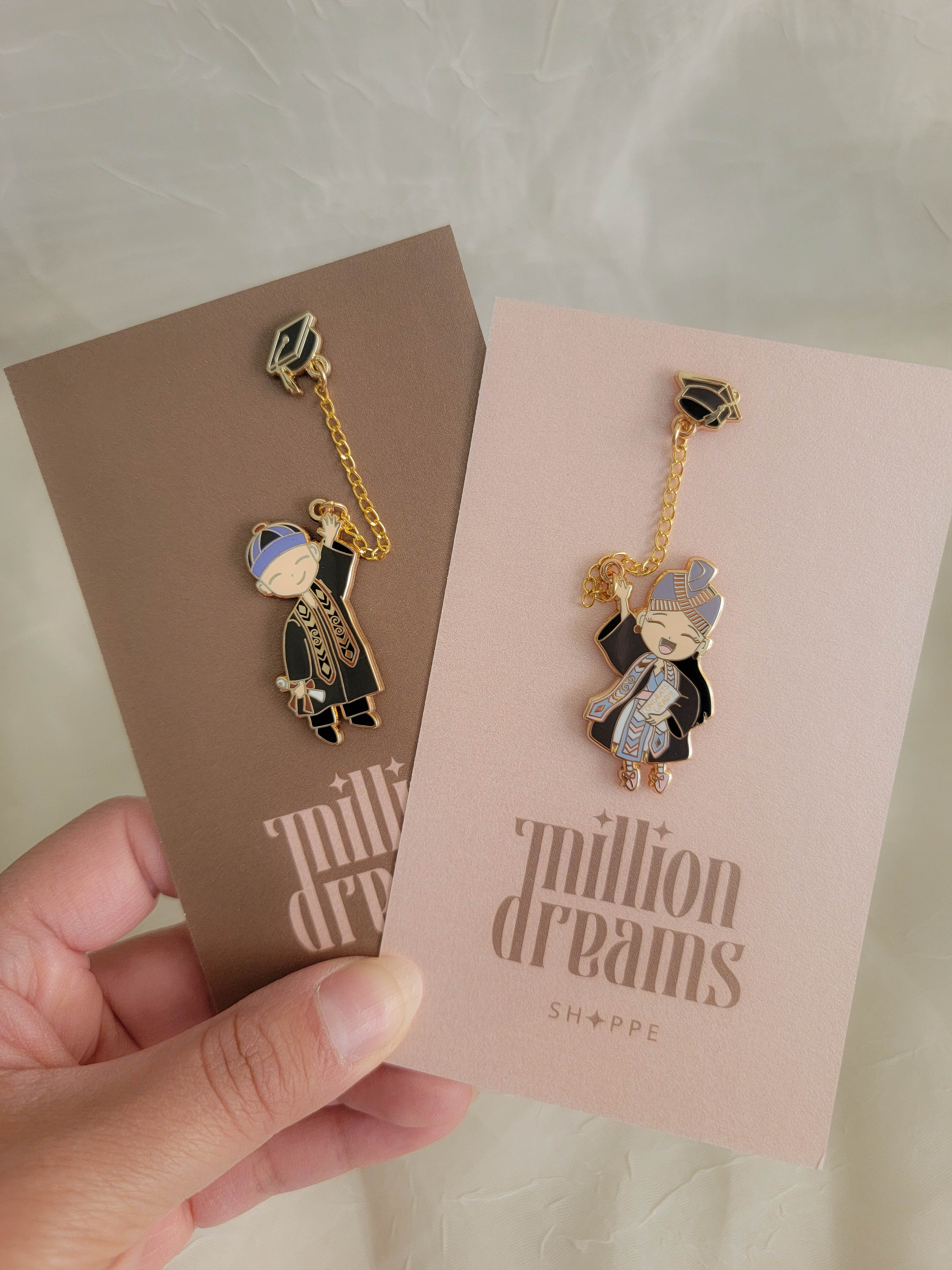 Congrats Grad Enamel Pin - Girl