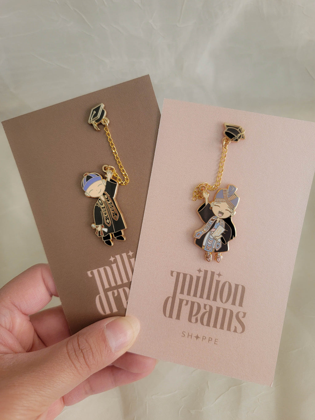 Congrats Grad Enamel Pin - Boy