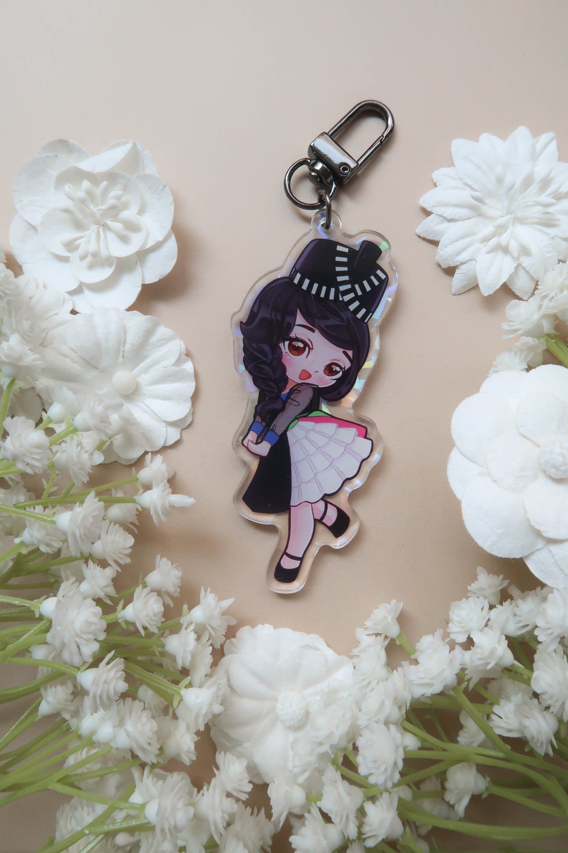 Kawaii Hmong Girl Acrylic Keychain