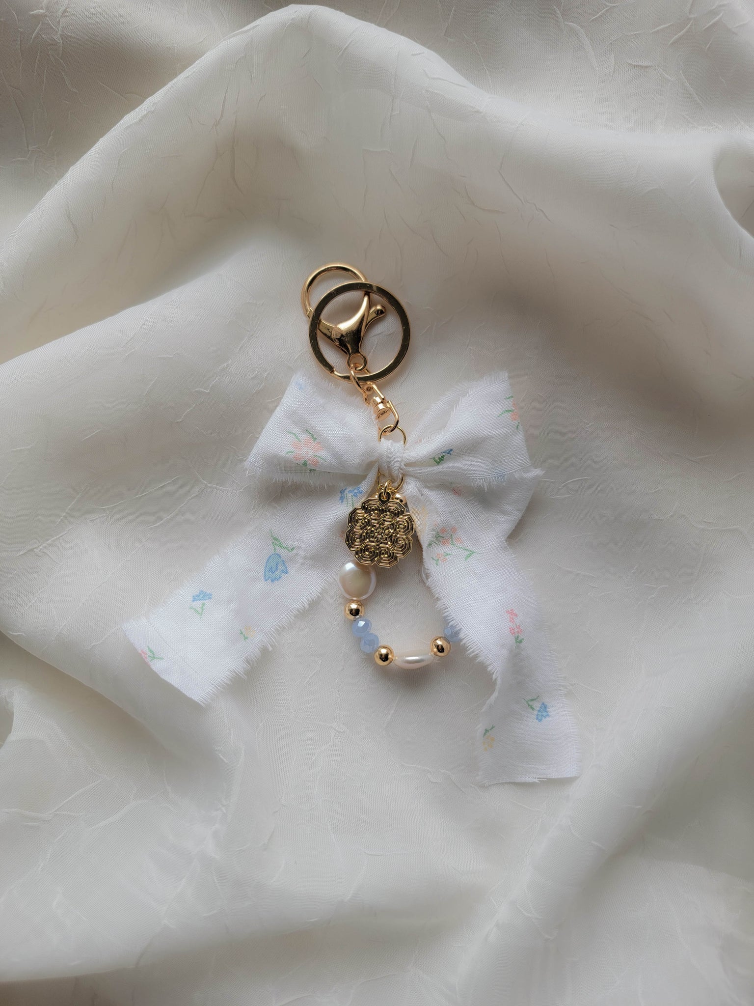 Simple Florals Bag Charm