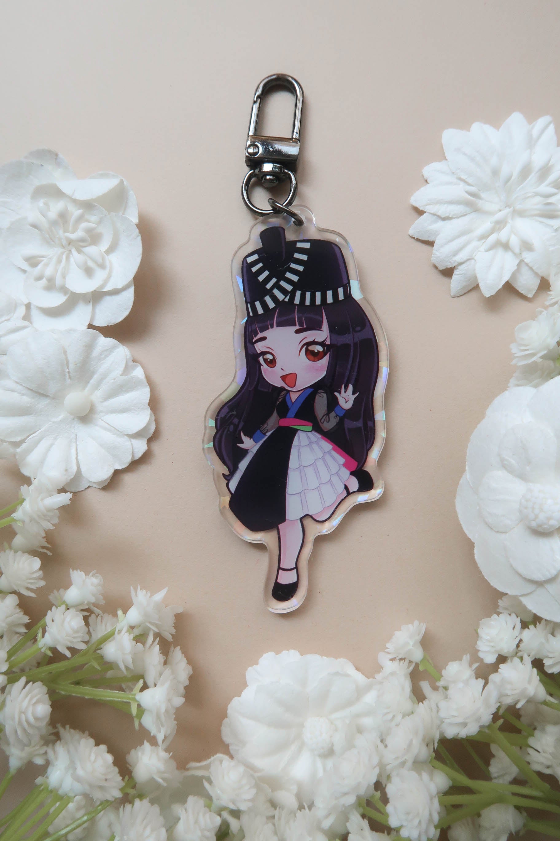 Kawaii Hmong Girl Acrylic Keychain