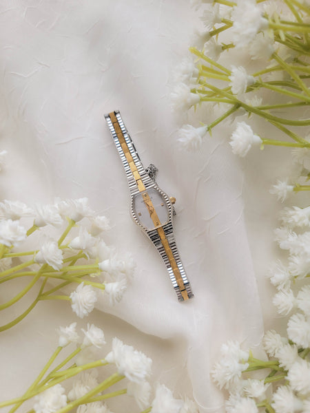 Dainty Two-Toned Time Piece